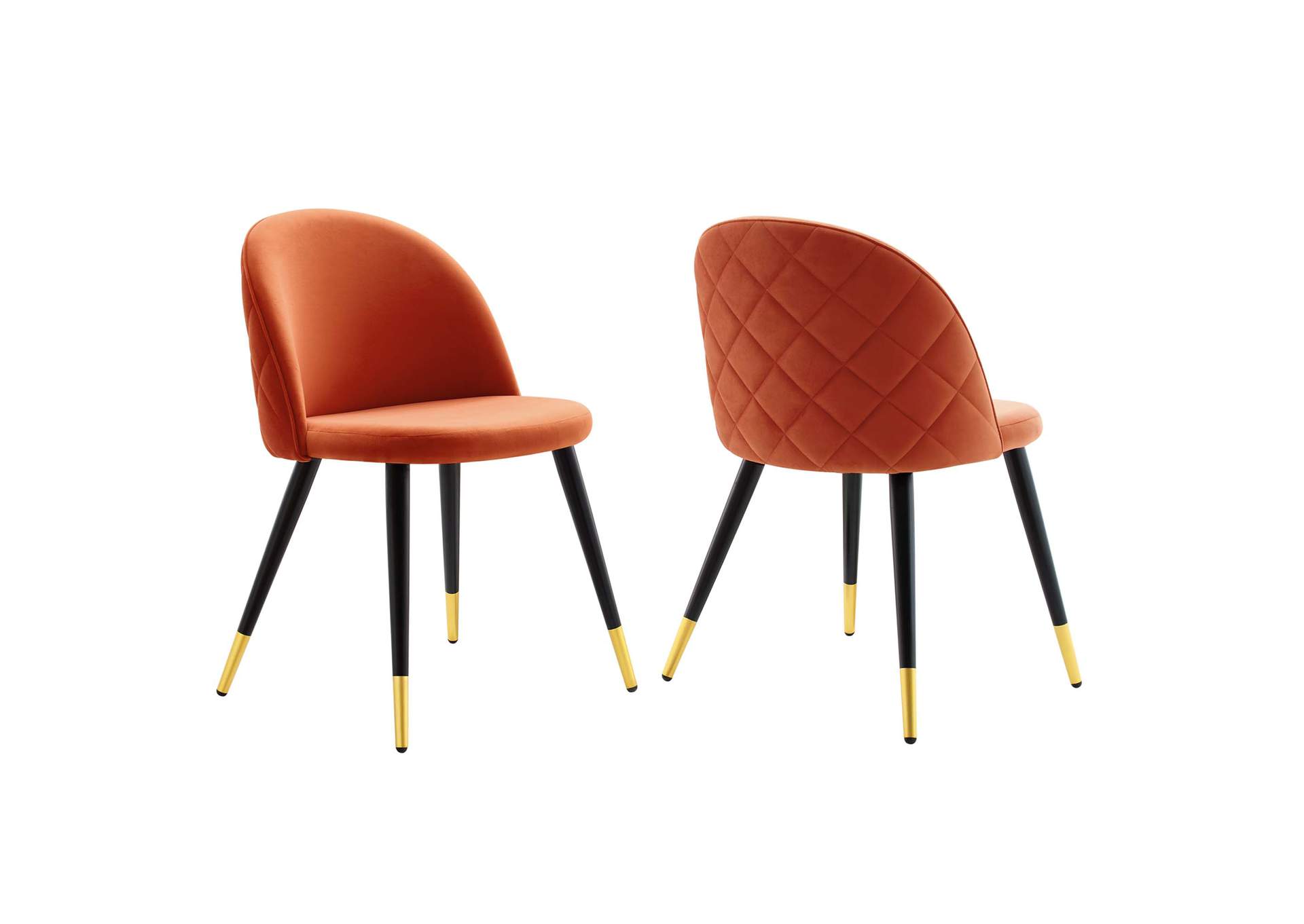 Cordial Performance Velvet Dining Chairs - Set of 2,Modway