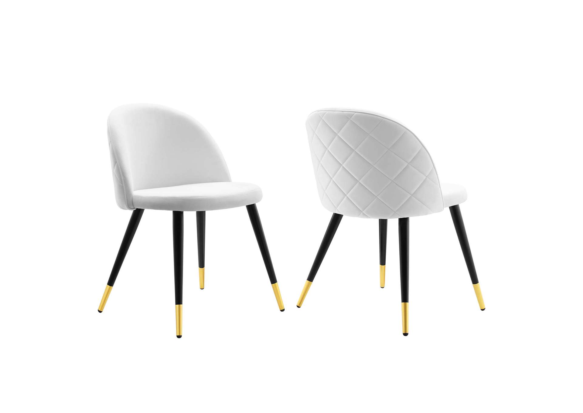 Cordial Performance Velvet Dining Chairs - Set of 2,Modway