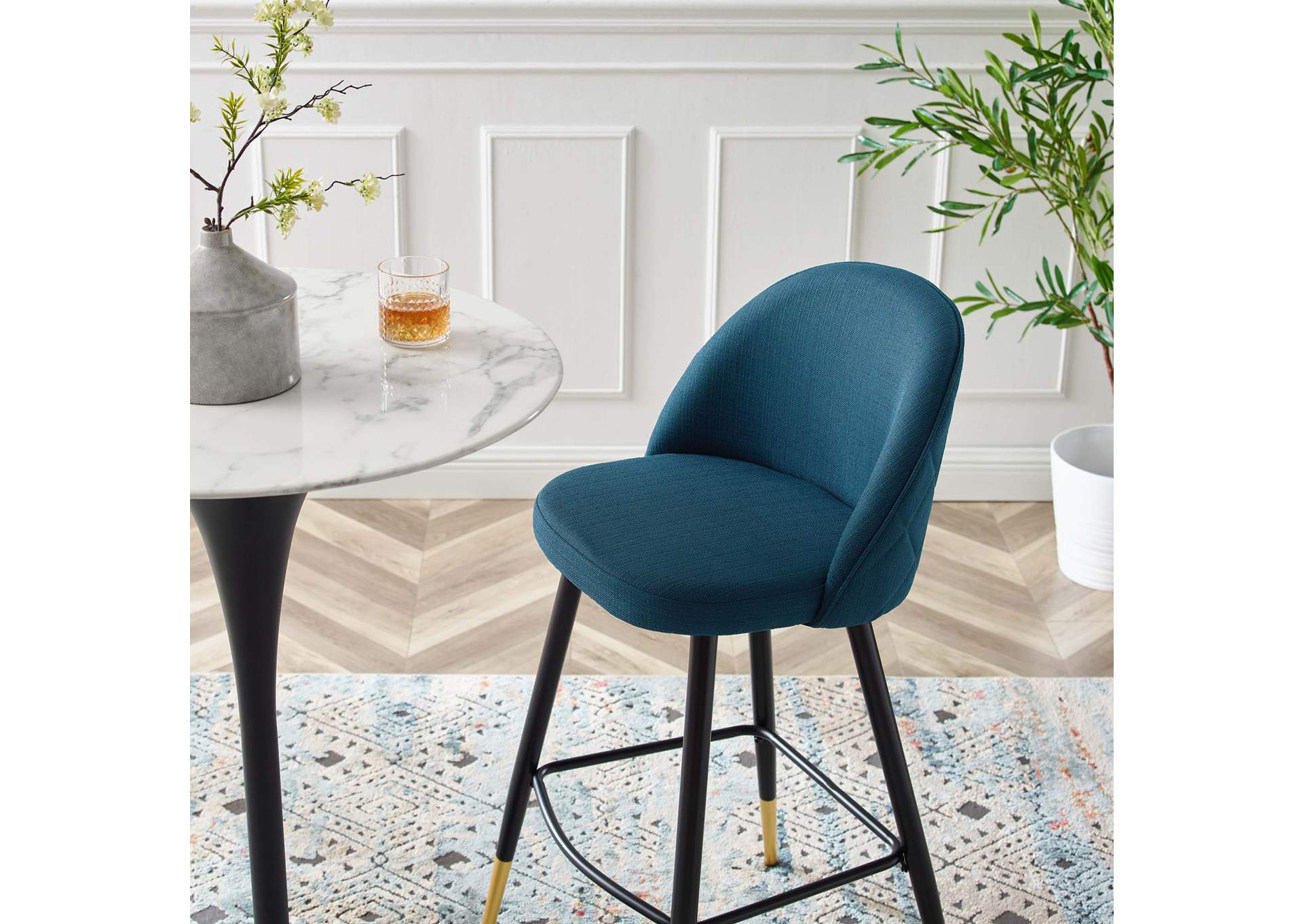 Cordial Fabric Bar Stools - Set of 2,Modway