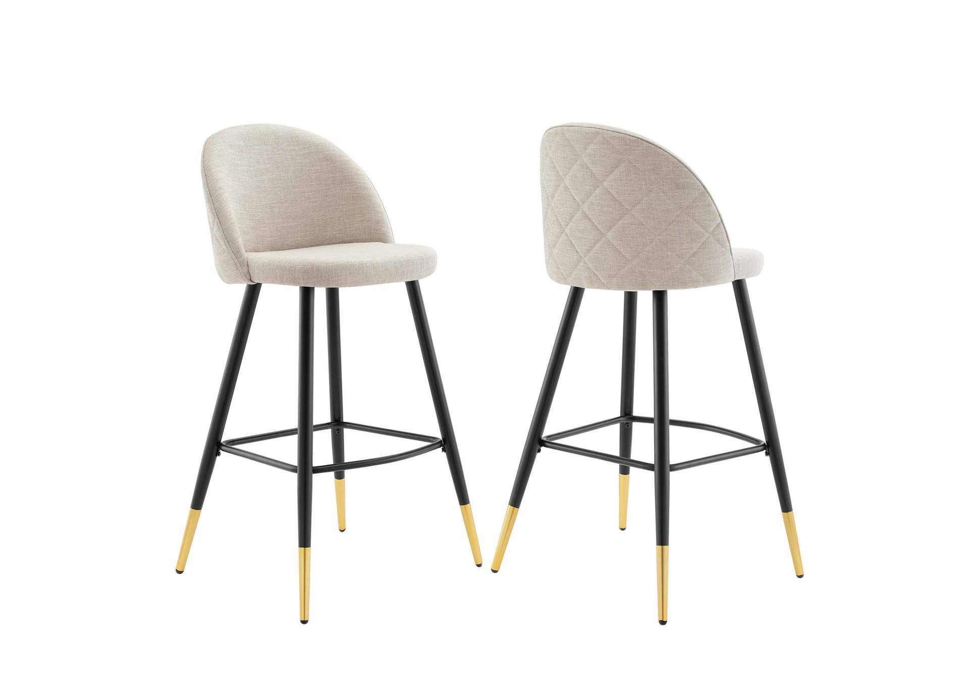 Cordial Fabric Bar Stools - Set of 2,Modway