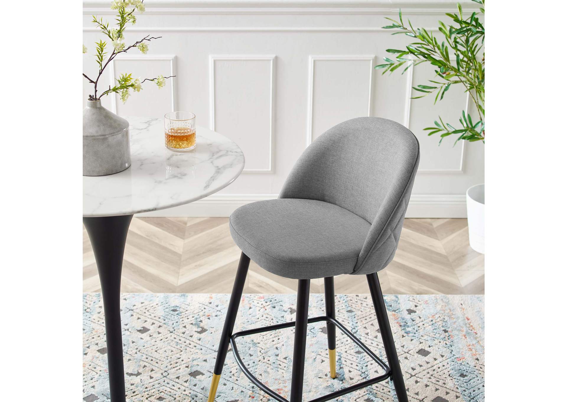 Cordial Fabric Bar Stools - Set of 2,Modway