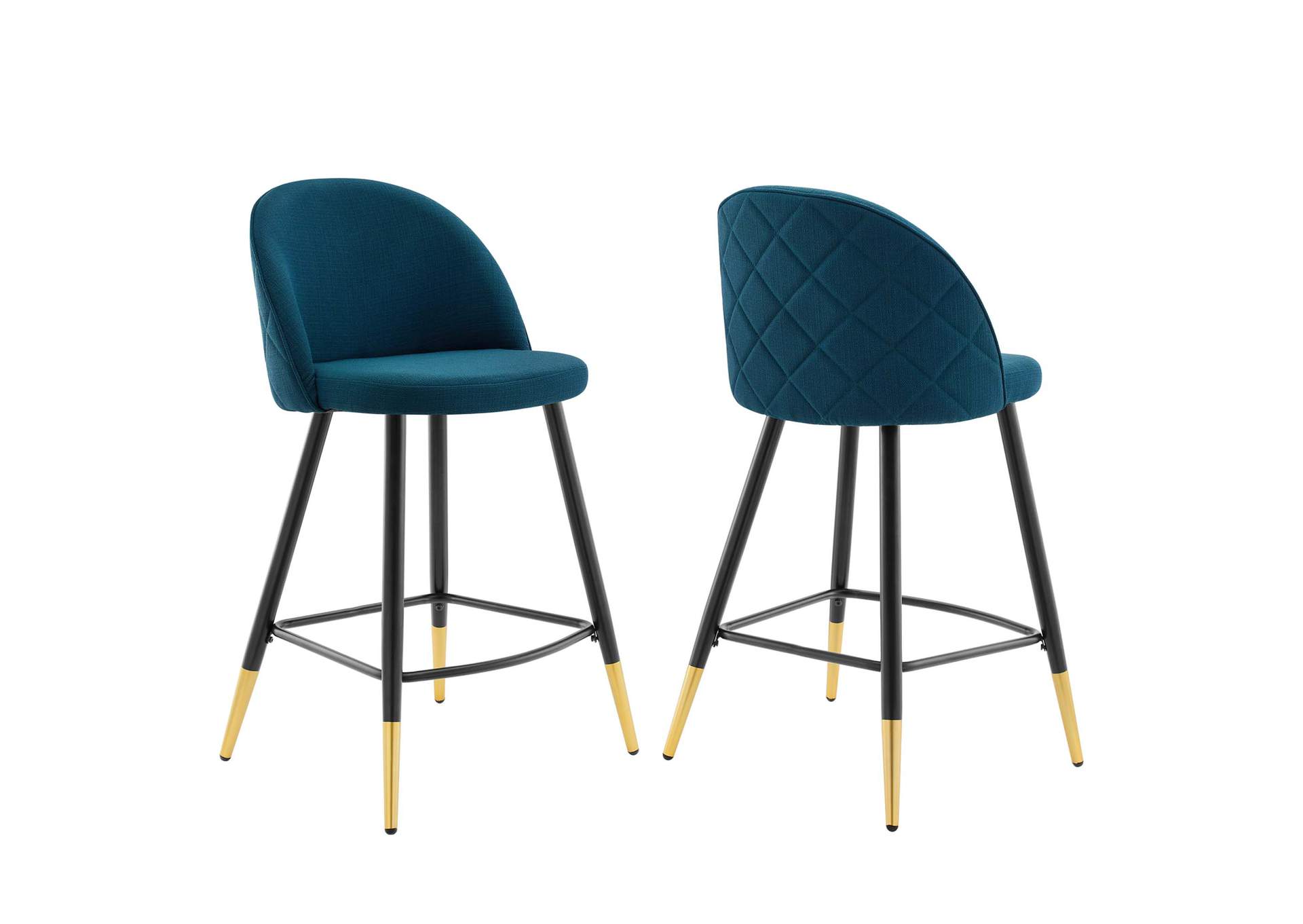 Cordial Fabric Counter Stools - Set of 2,Modway