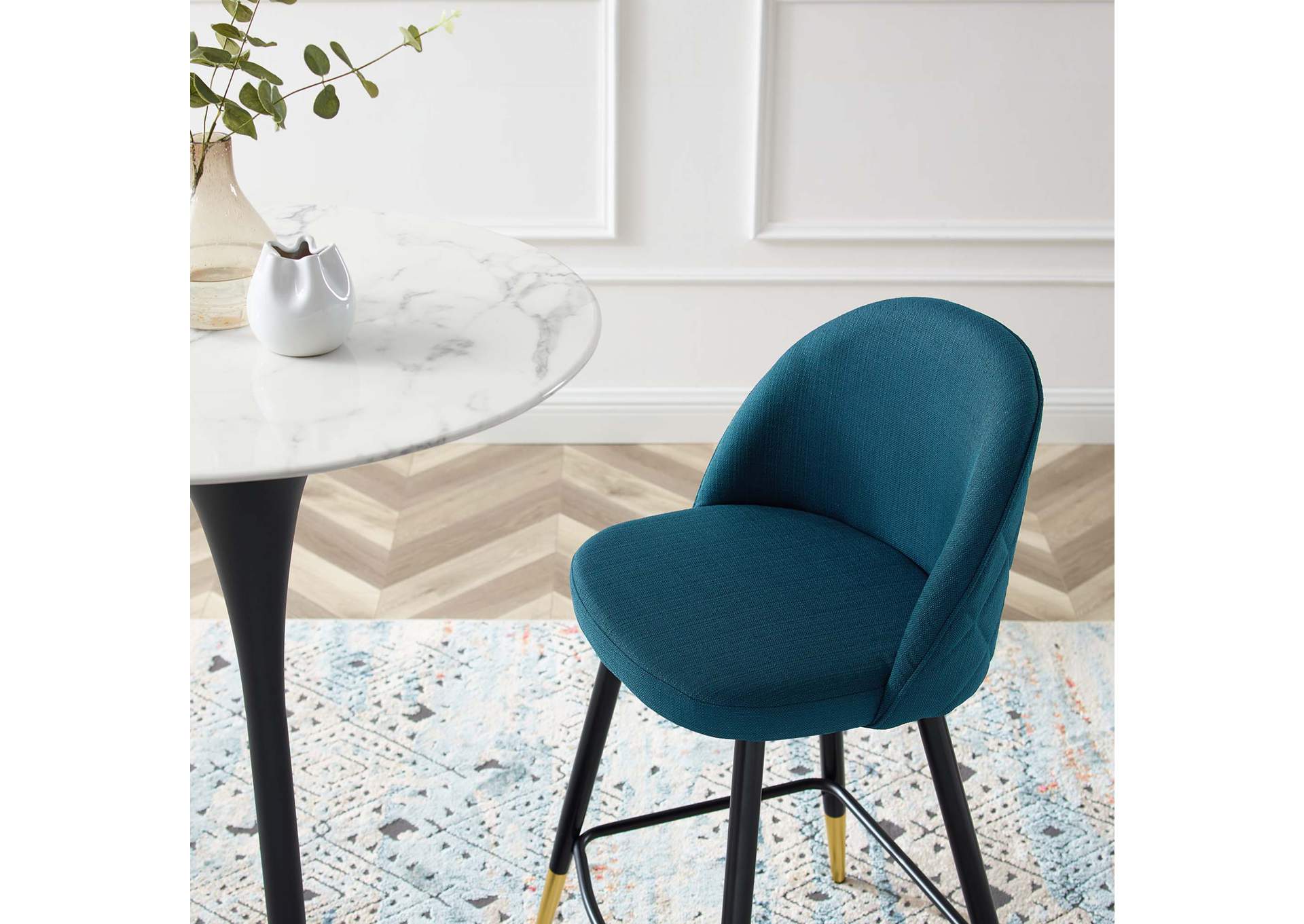 Cordial Fabric Counter Stools - Set of 2,Modway