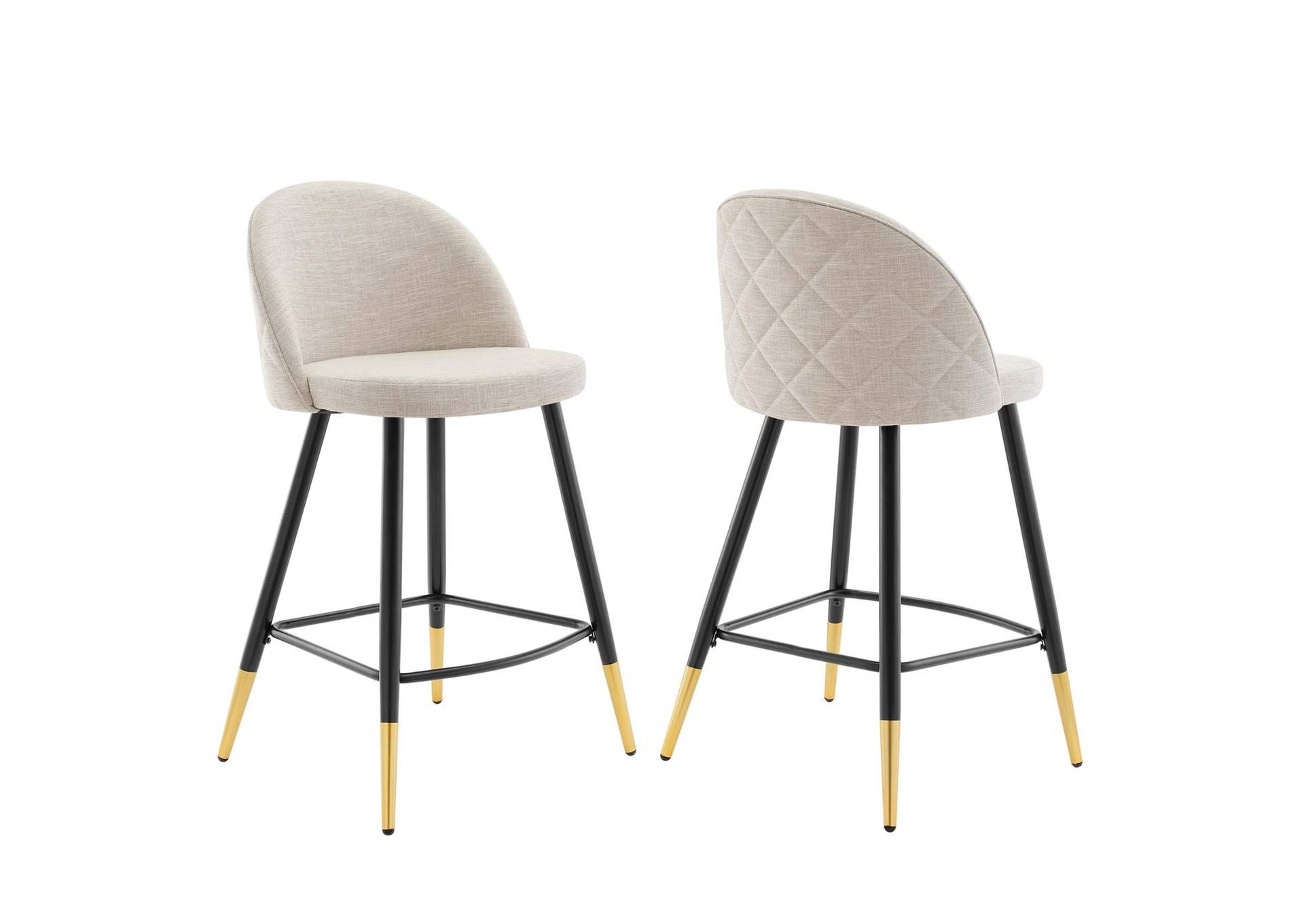 Cordial Fabric Counter Stools - Set of 2,Modway