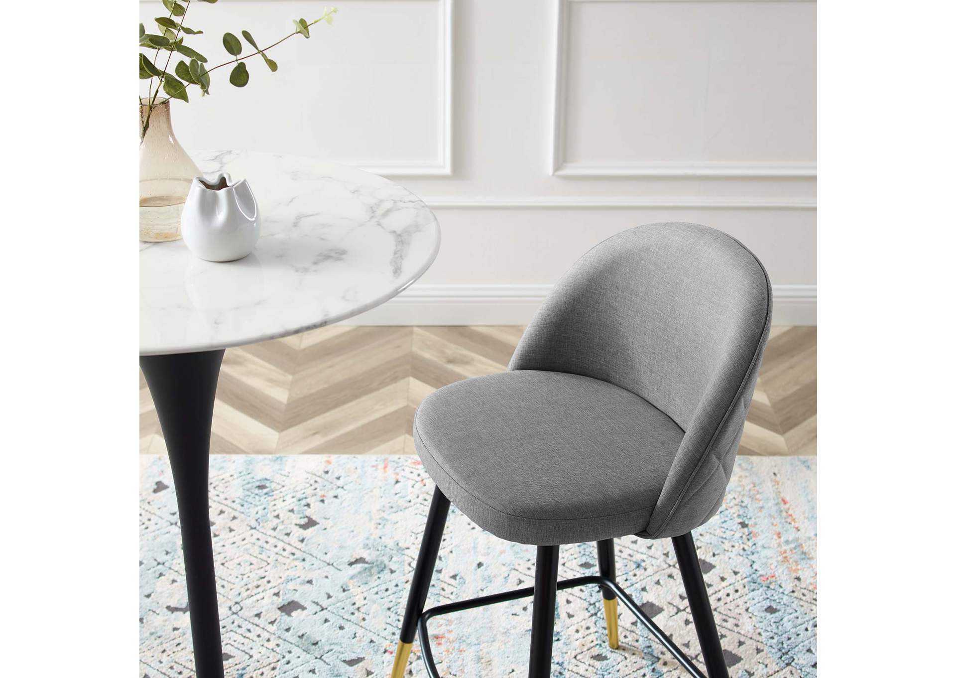 Cordial Fabric Counter Stools - Set of 2,Modway