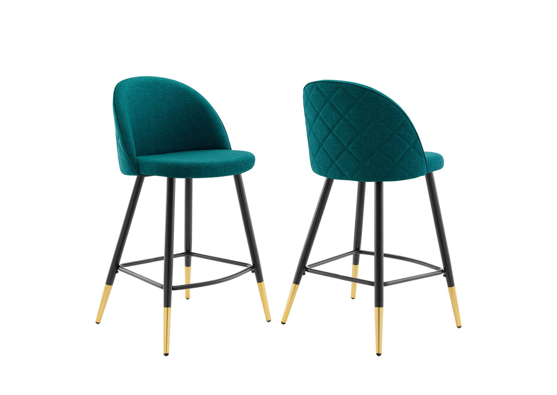 Cordial Fabric Counter Stools - Set of 2,Modway
