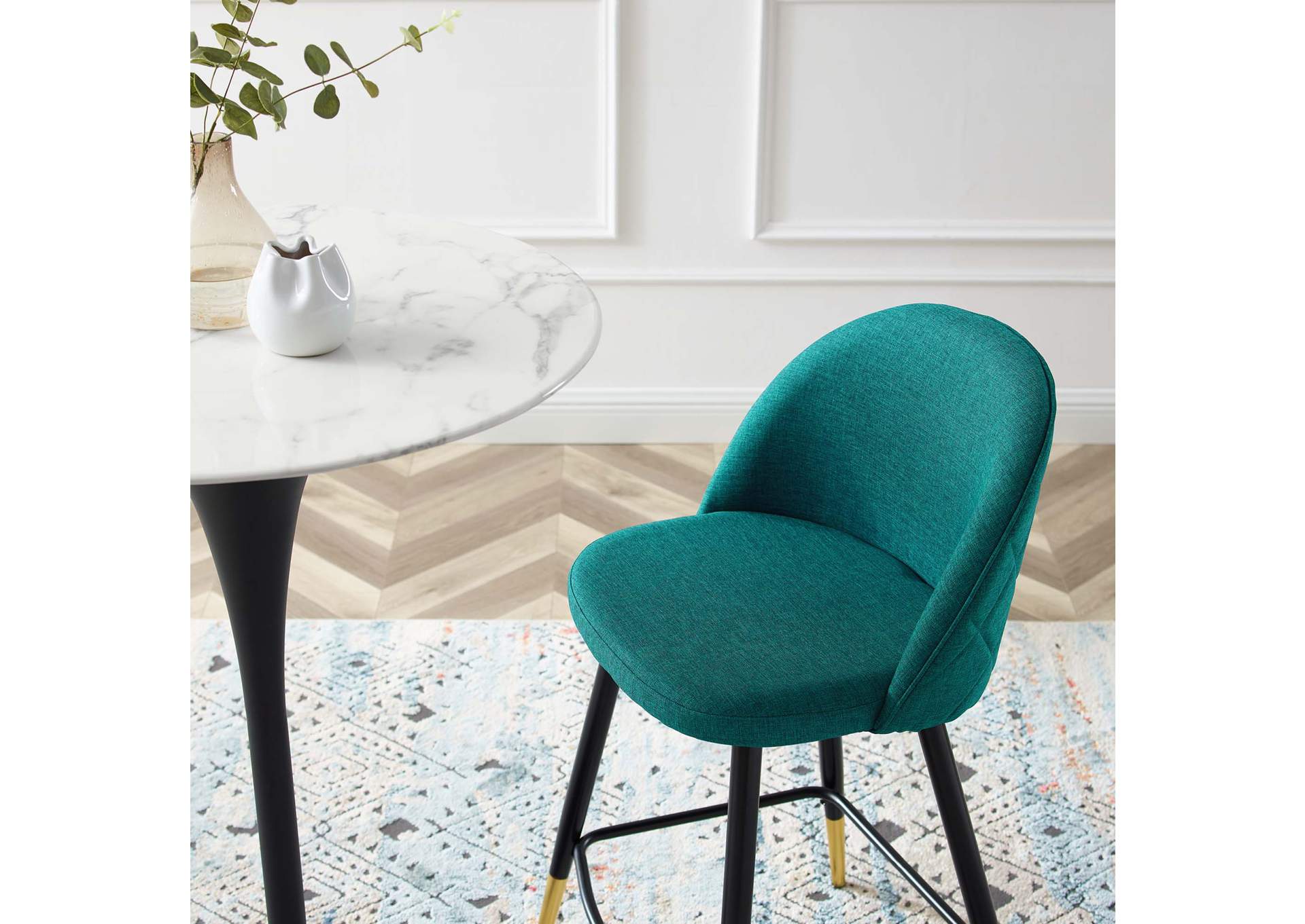 Cordial Fabric Counter Stools - Set of 2,Modway
