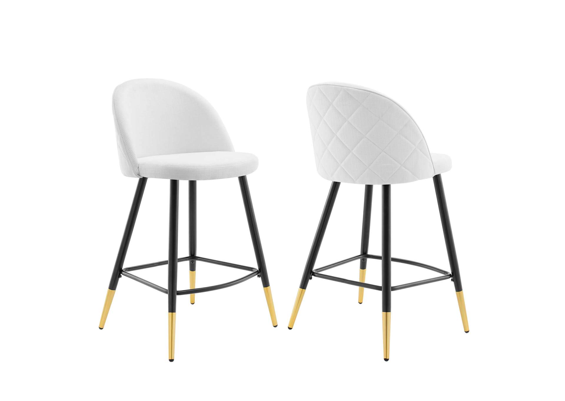 Cordial Fabric Counter Stools - Set of 2,Modway