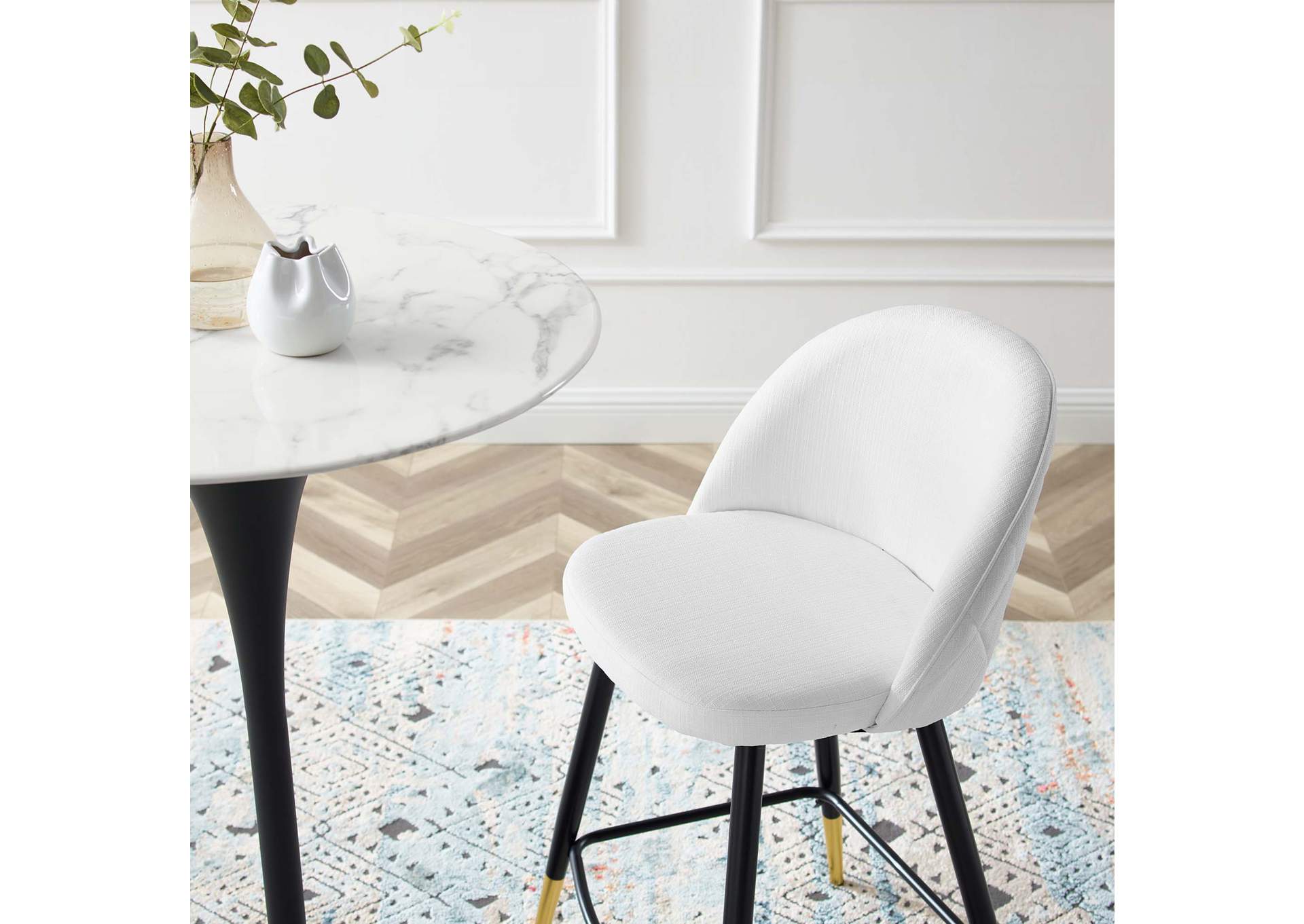 Cordial Fabric Counter Stools - Set of 2,Modway