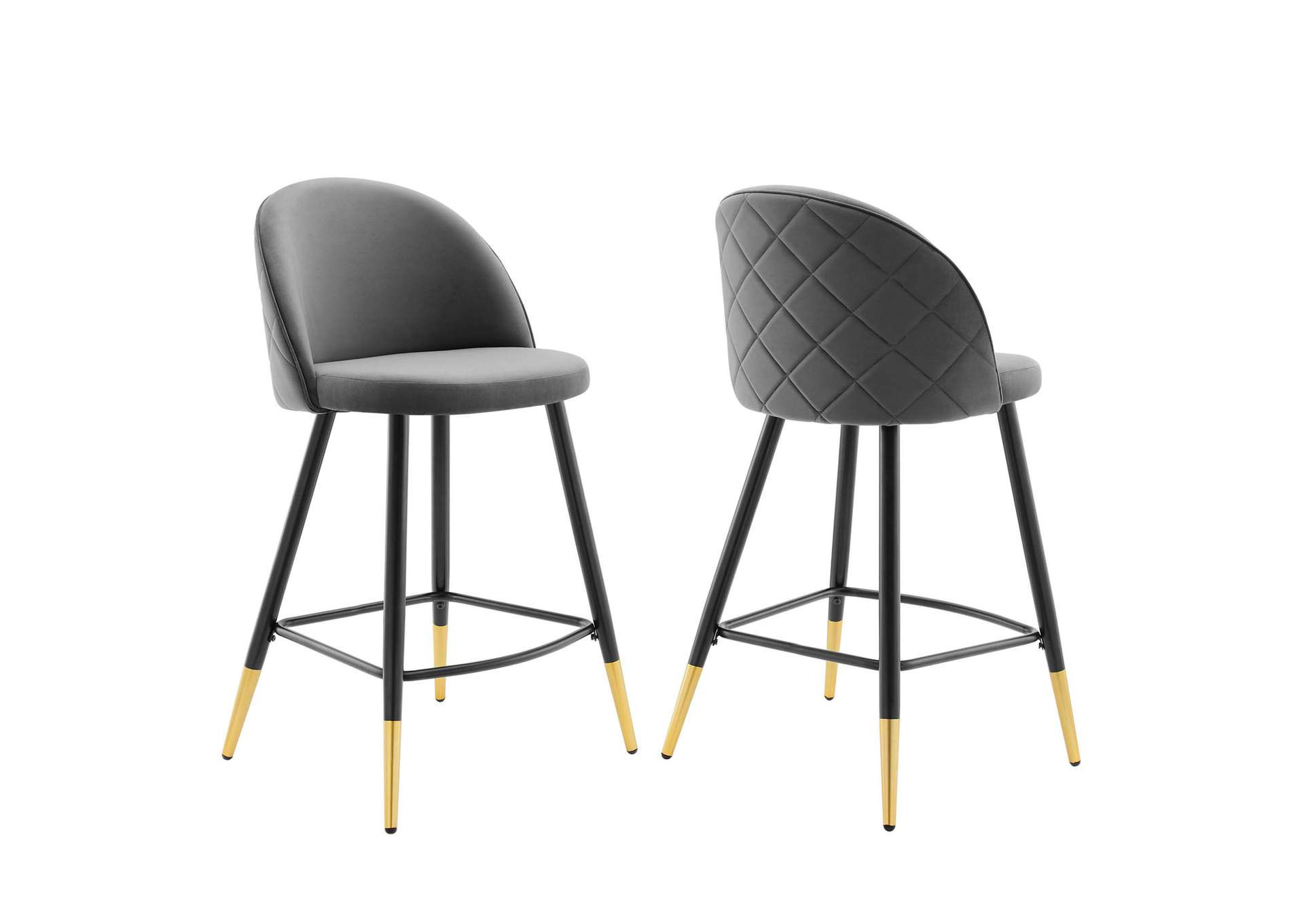 Cordial Performance Velvet Counter Stools - Set of 2,Modway