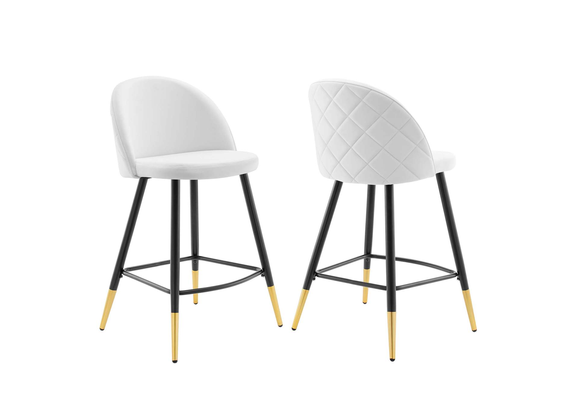 Cordial Performance Velvet Counter Stools - Set of 2,Modway