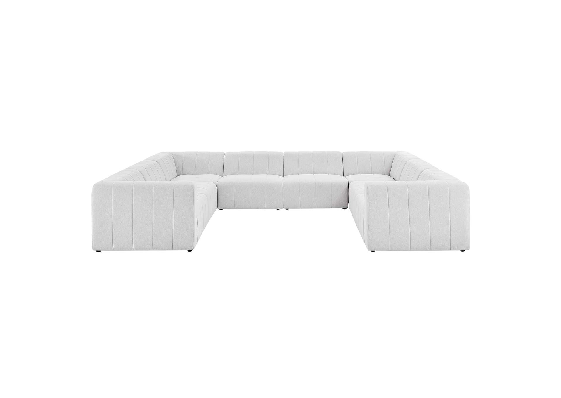 Ivory Bartlett Upholstered Fabric 8-Piece Sectional Sofa,Modway