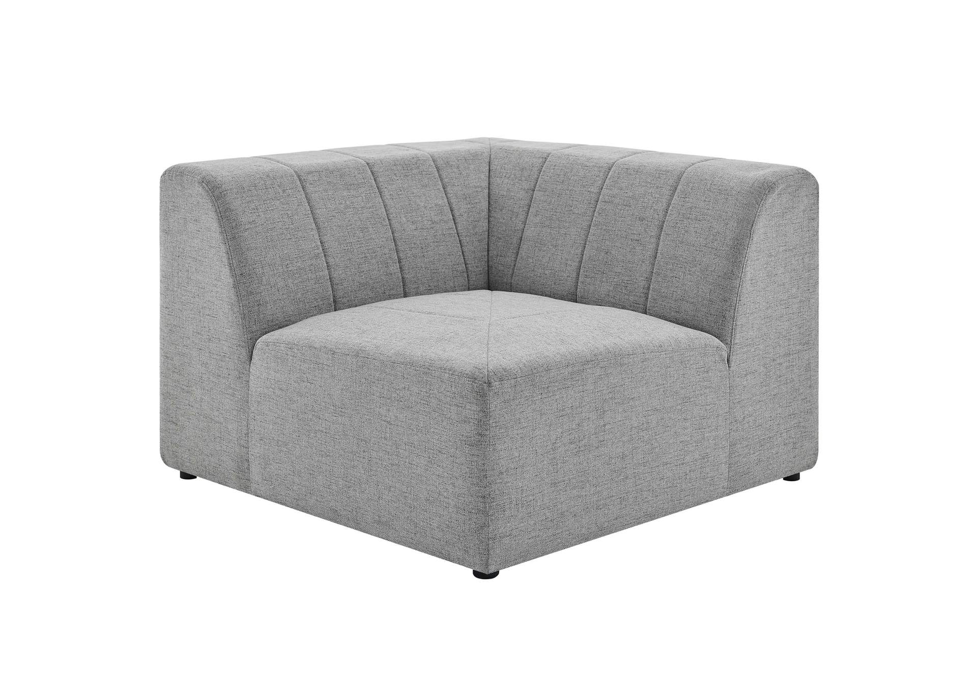 Light Gray Bartlett Upholstered Fabric 8-Piece Sectional Sofa,Modway