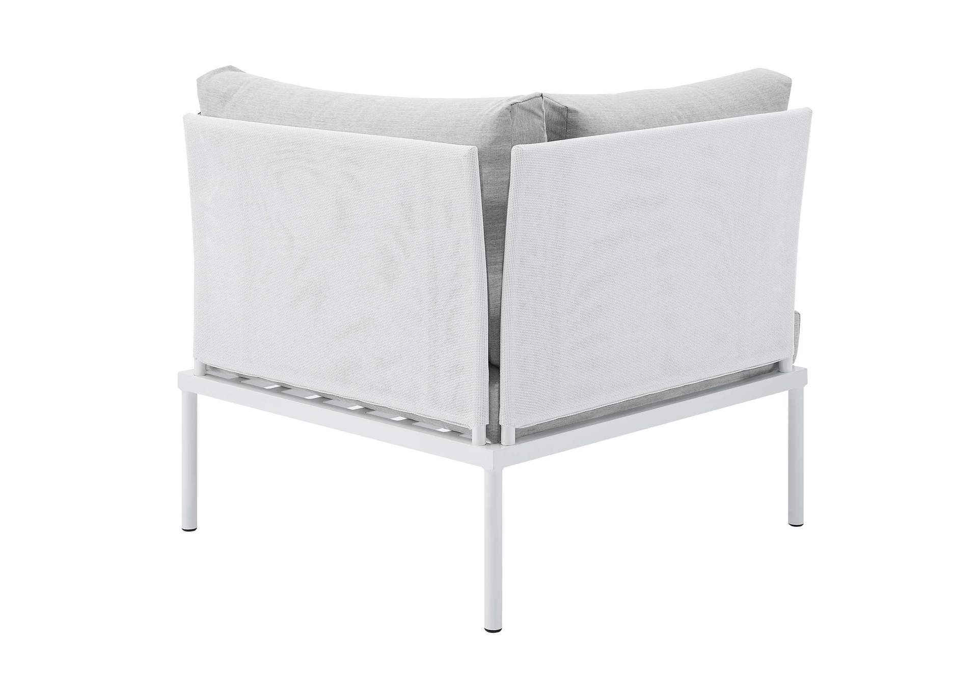 White Gray Harmony Sunbrella,Modway