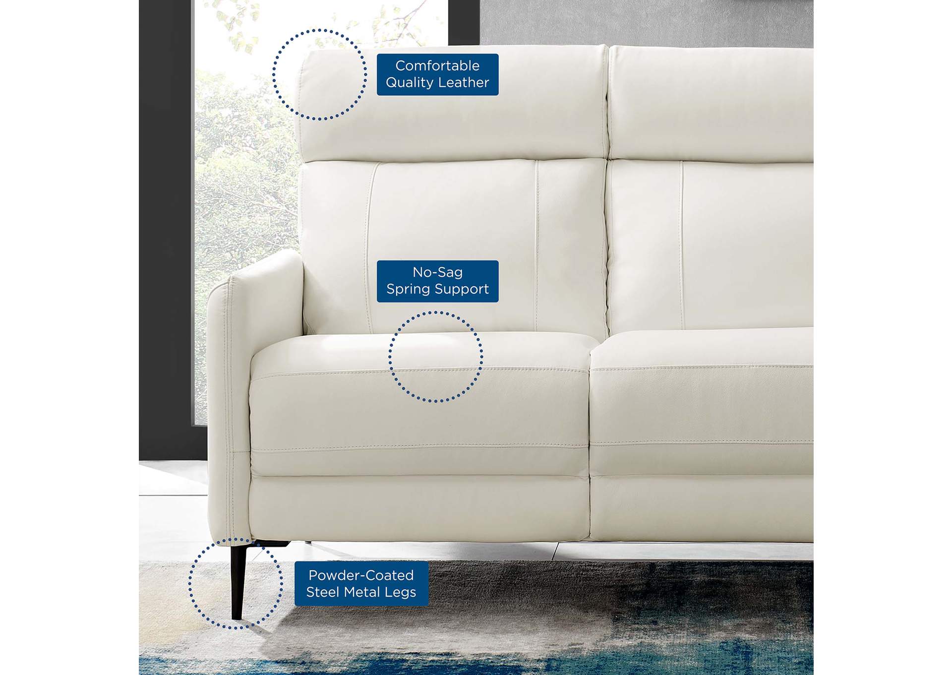 Huxley Leather Sofa,Modway