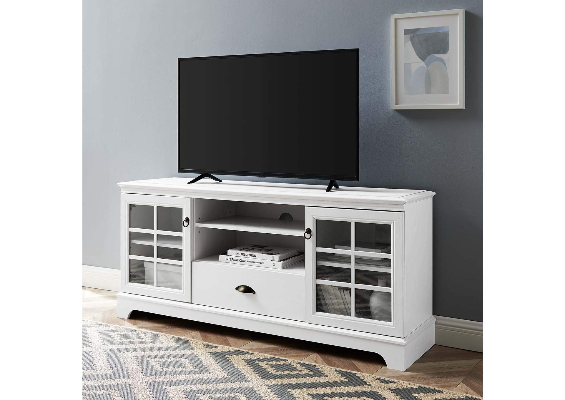 White Pacific 59" TV Stand,Modway