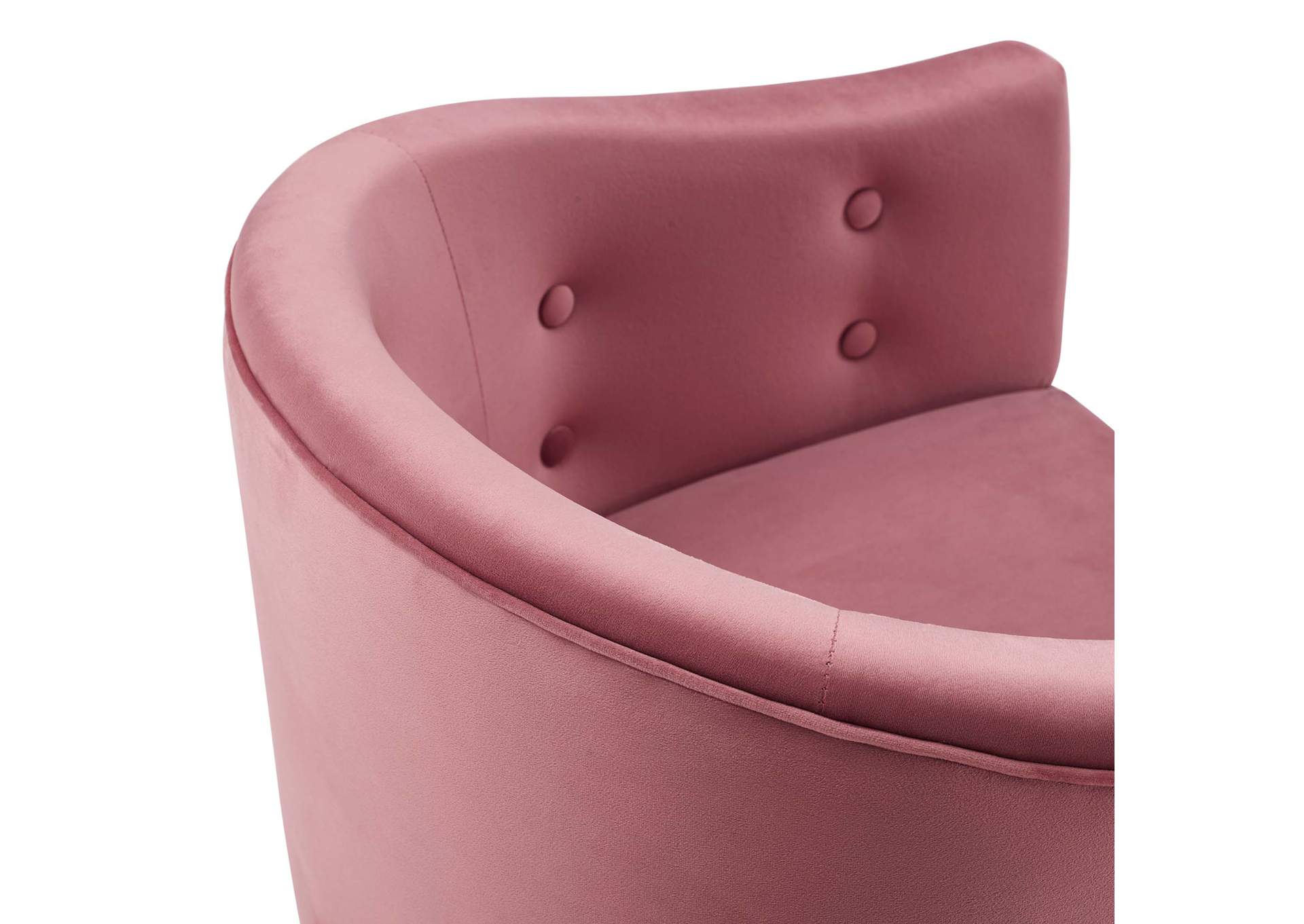 Dusty Rose Savour Tufted Performance Velvet Counter Stool [Set of 2],Modway