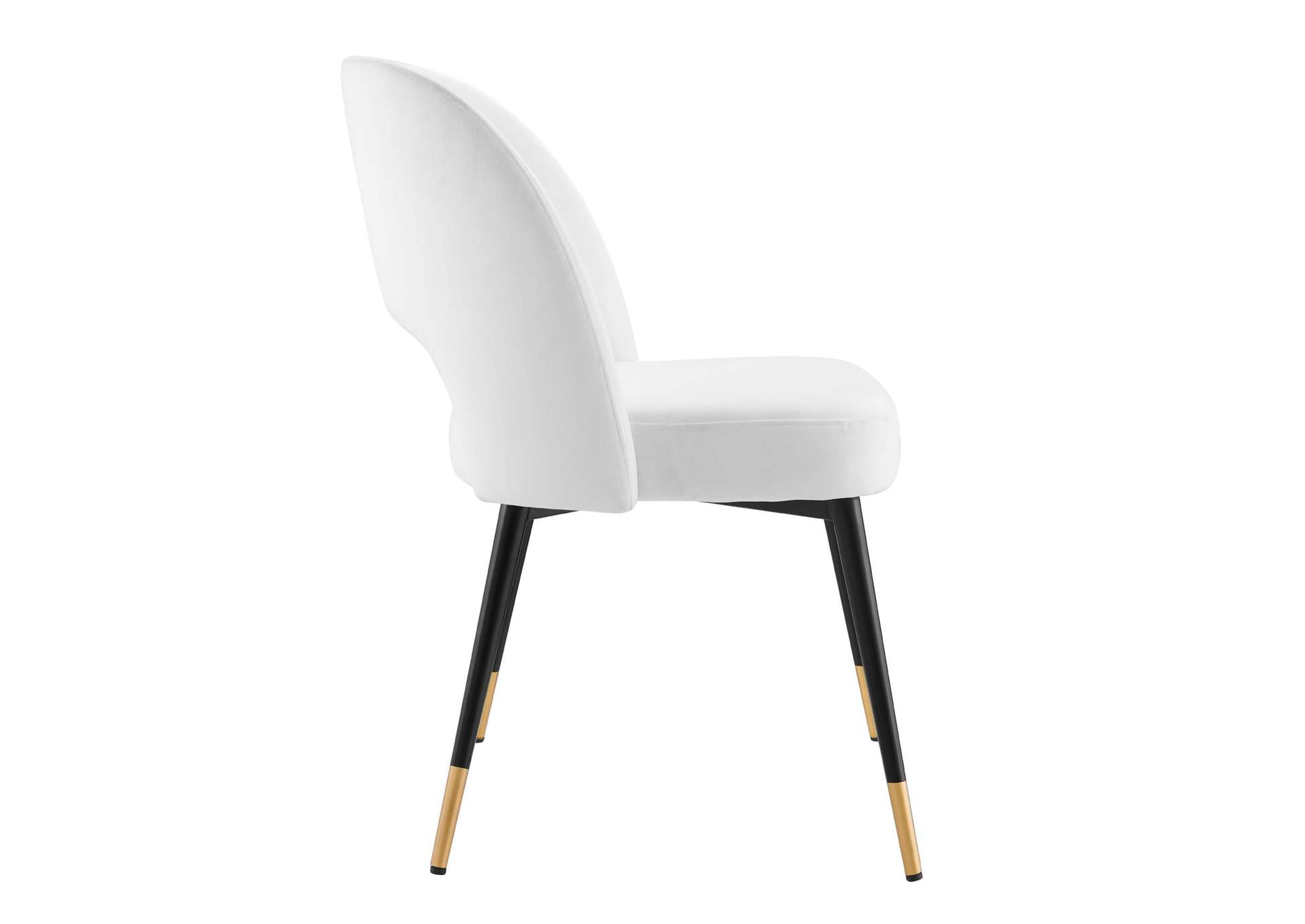 White Rouse Performance Velvet Dining Side Chairs - [Set of 2],Modway