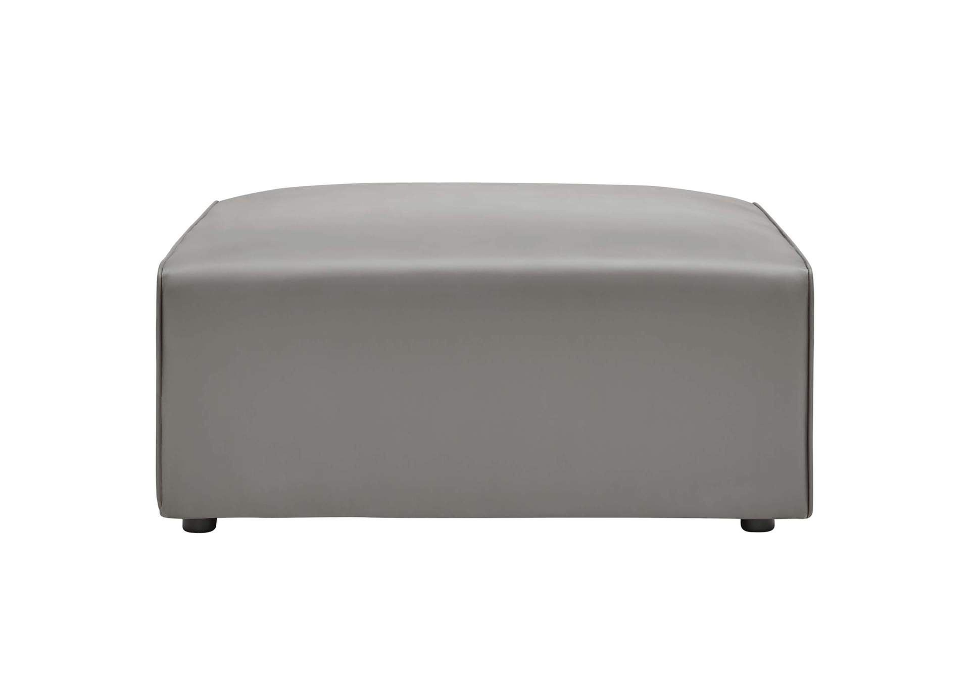 Gray Mingle Vegan Leather Ottoman,Modway