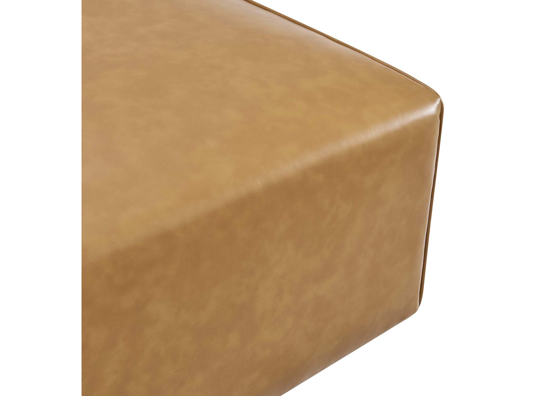 Tan Mingle Vegan Leather Ottoman,Modway
