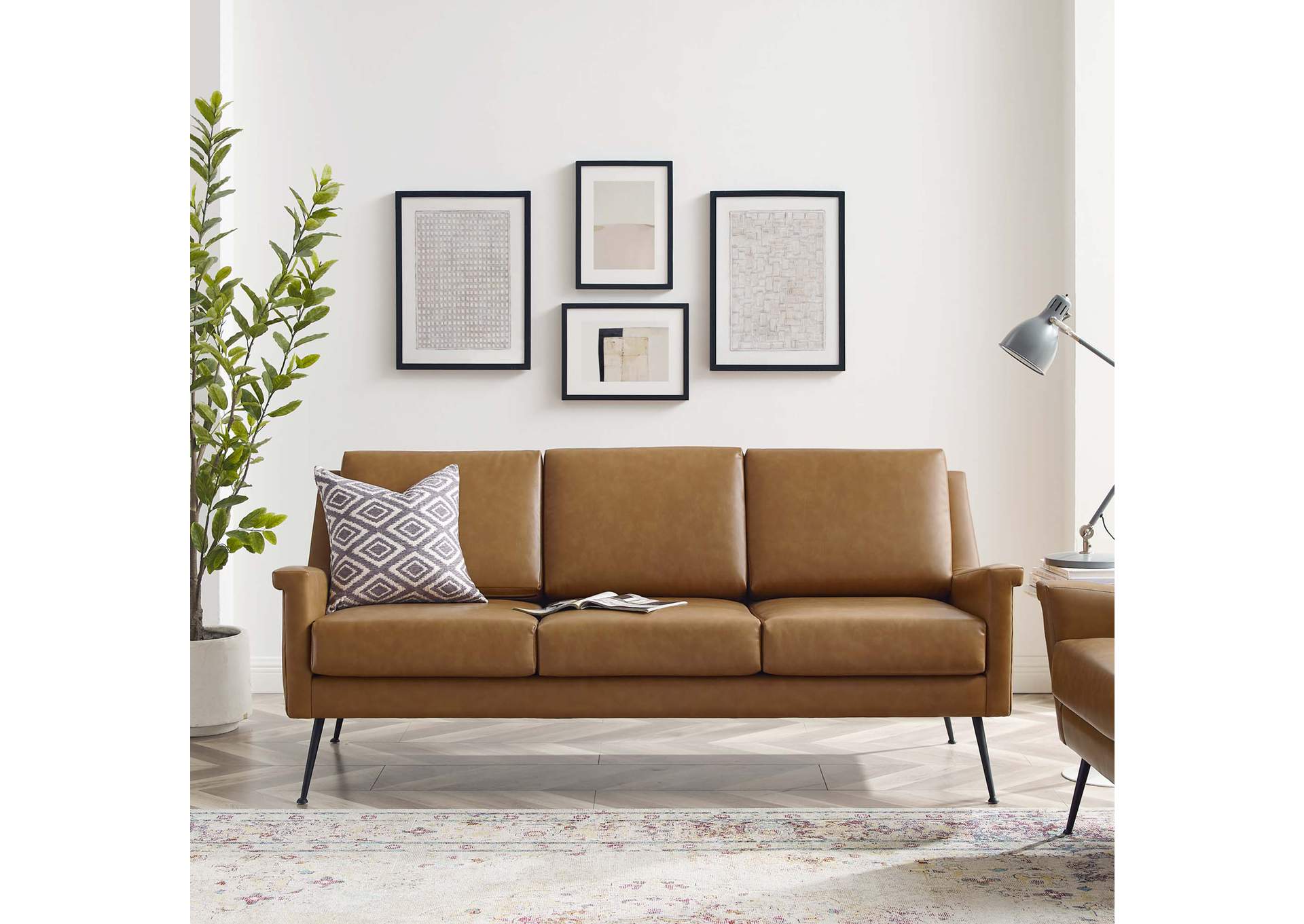 Chesapeake Vegan Leather Sofa,Modway