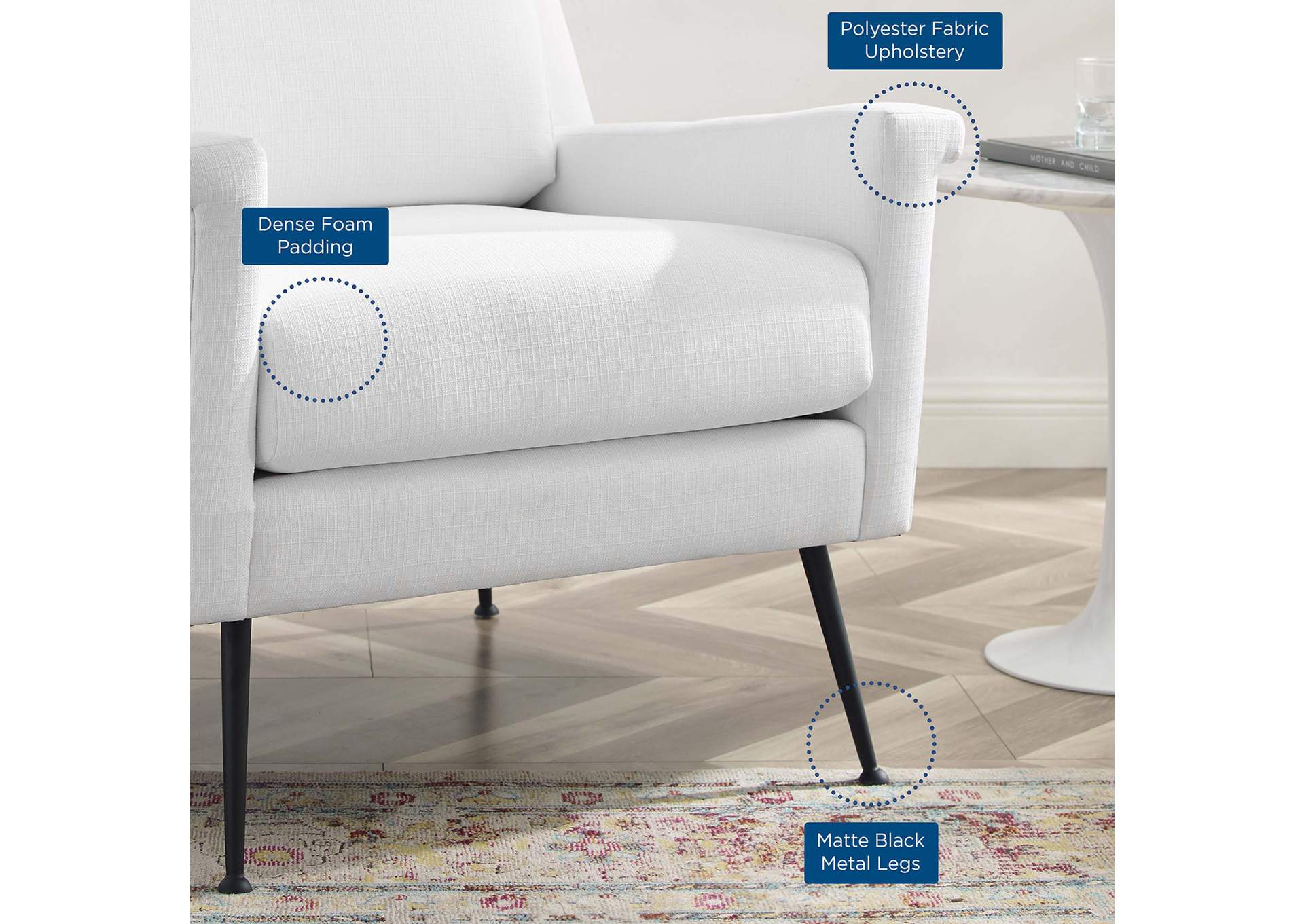 Chesapeake Fabric Armchair,Modway