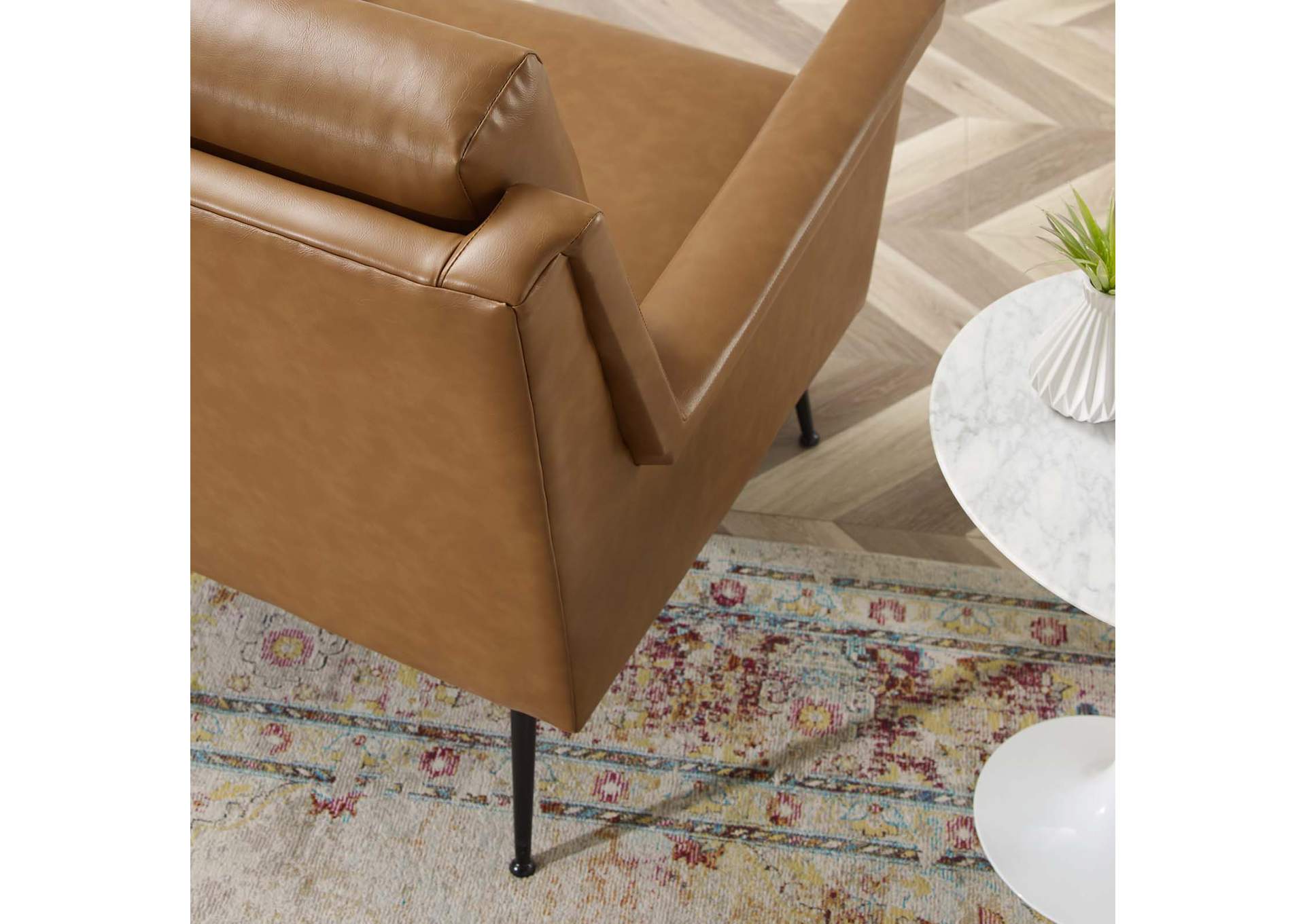 Chesapeake Vegan Leather Armchair,Modway