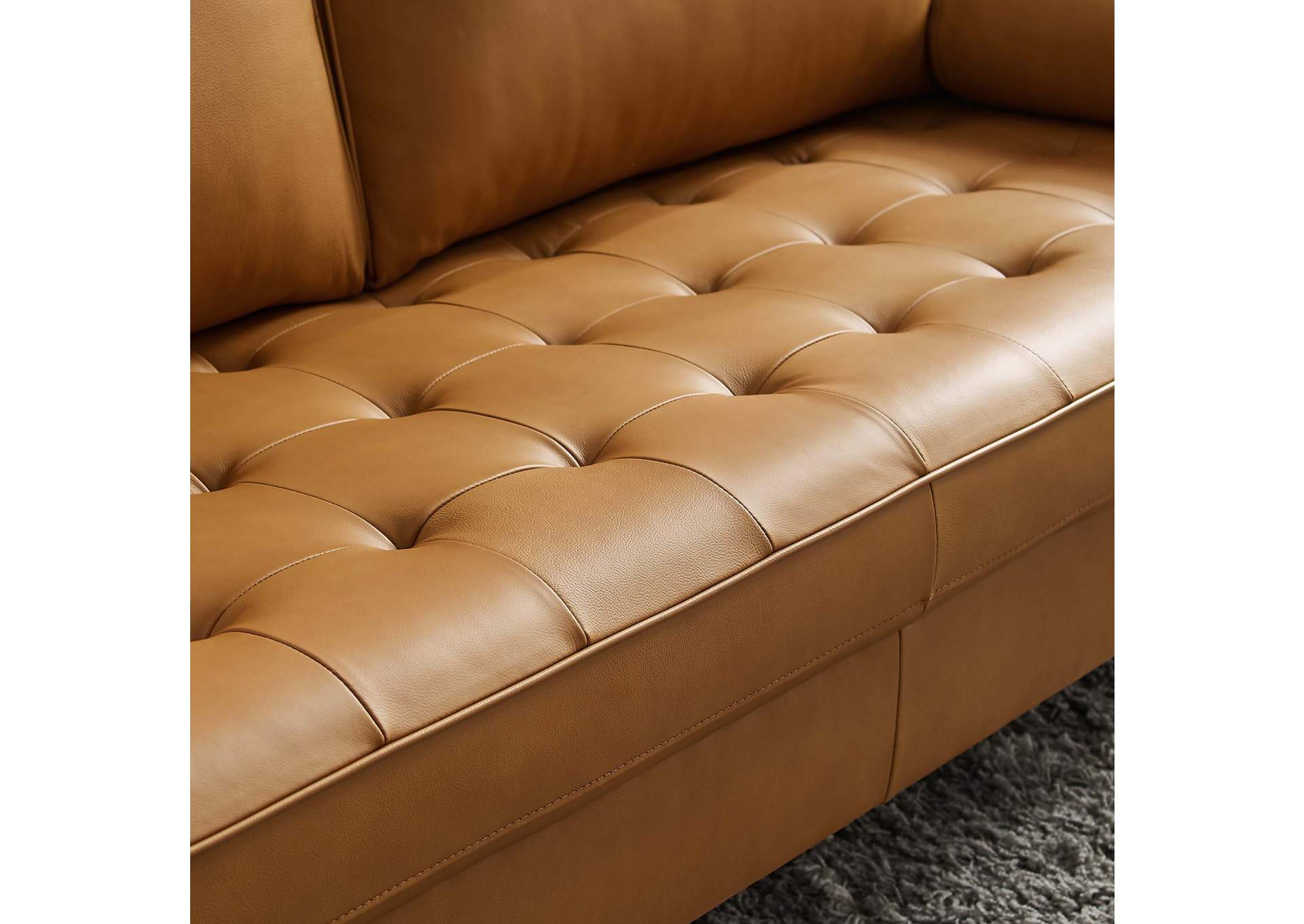 Valour Leather Sofa,Modway