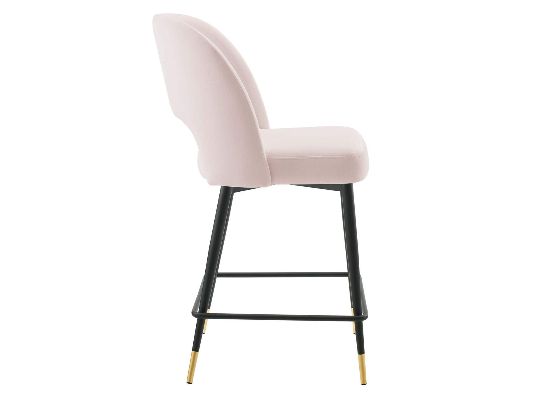 Pink Rouse Performance Velvet Counter Stool,Modway
