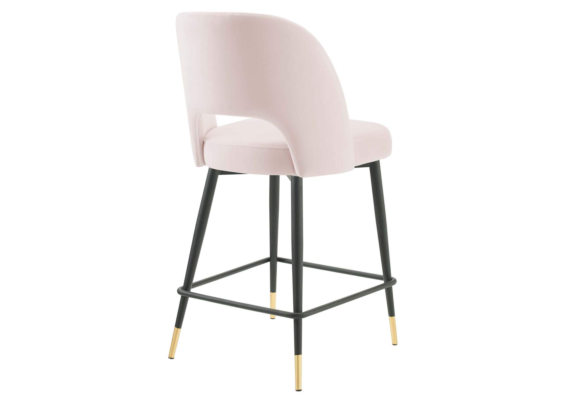 Pink Rouse Performance Velvet Counter Stool,Modway