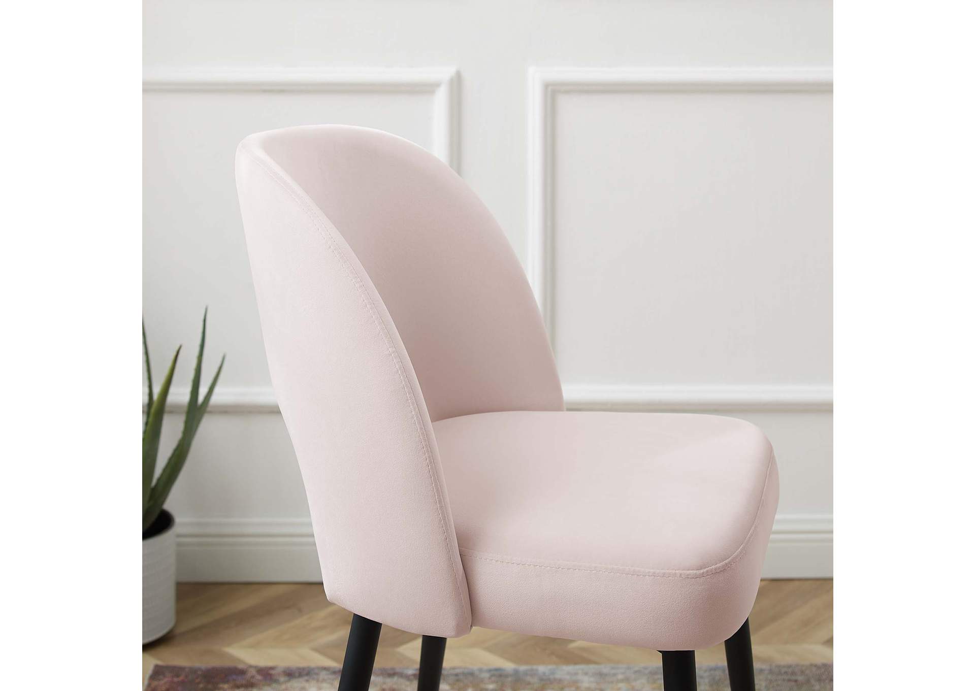 Pink Rouse Performance Velvet Counter Stool,Modway