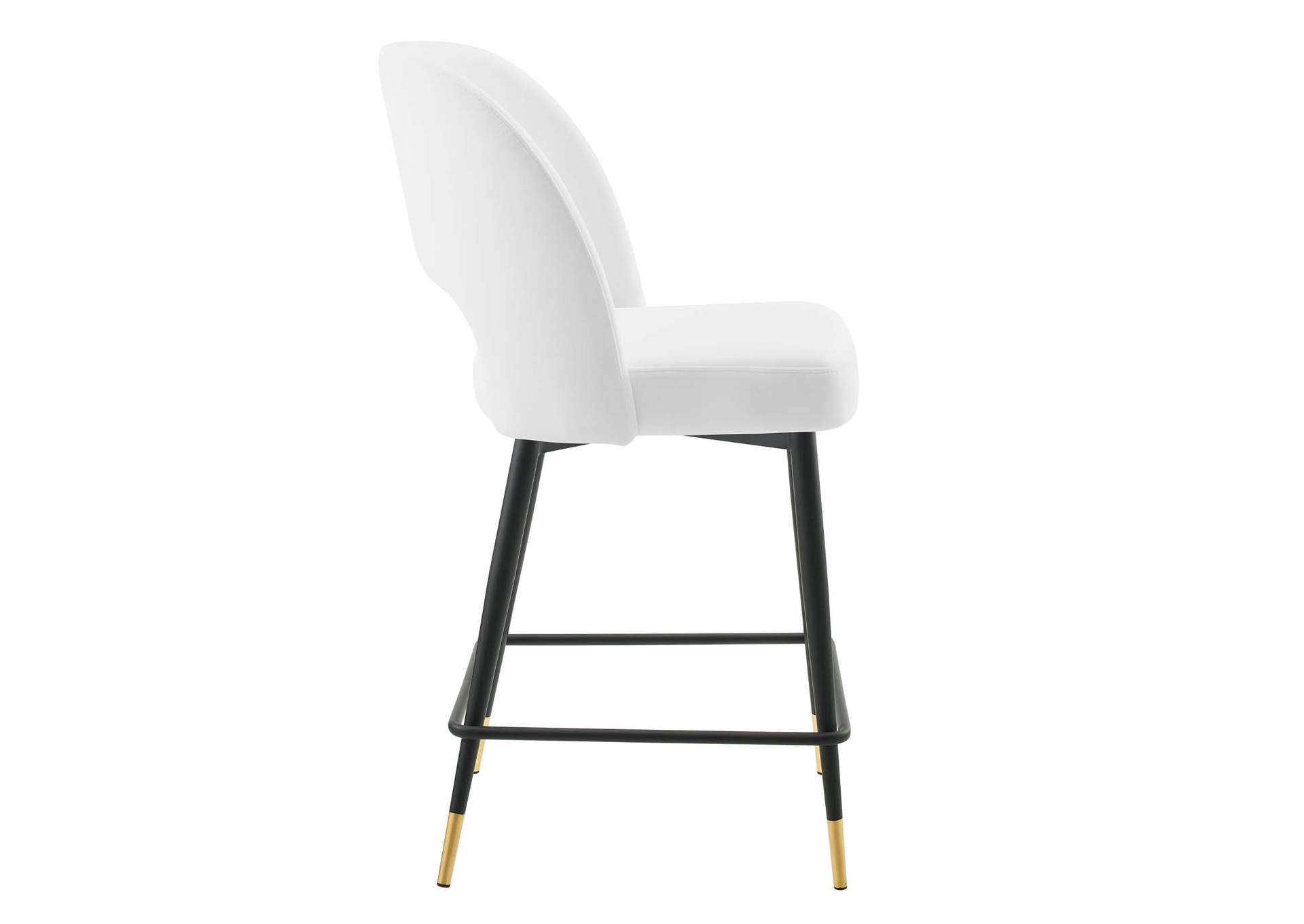 White Rouse Performance Velvet Counter Stool,Modway