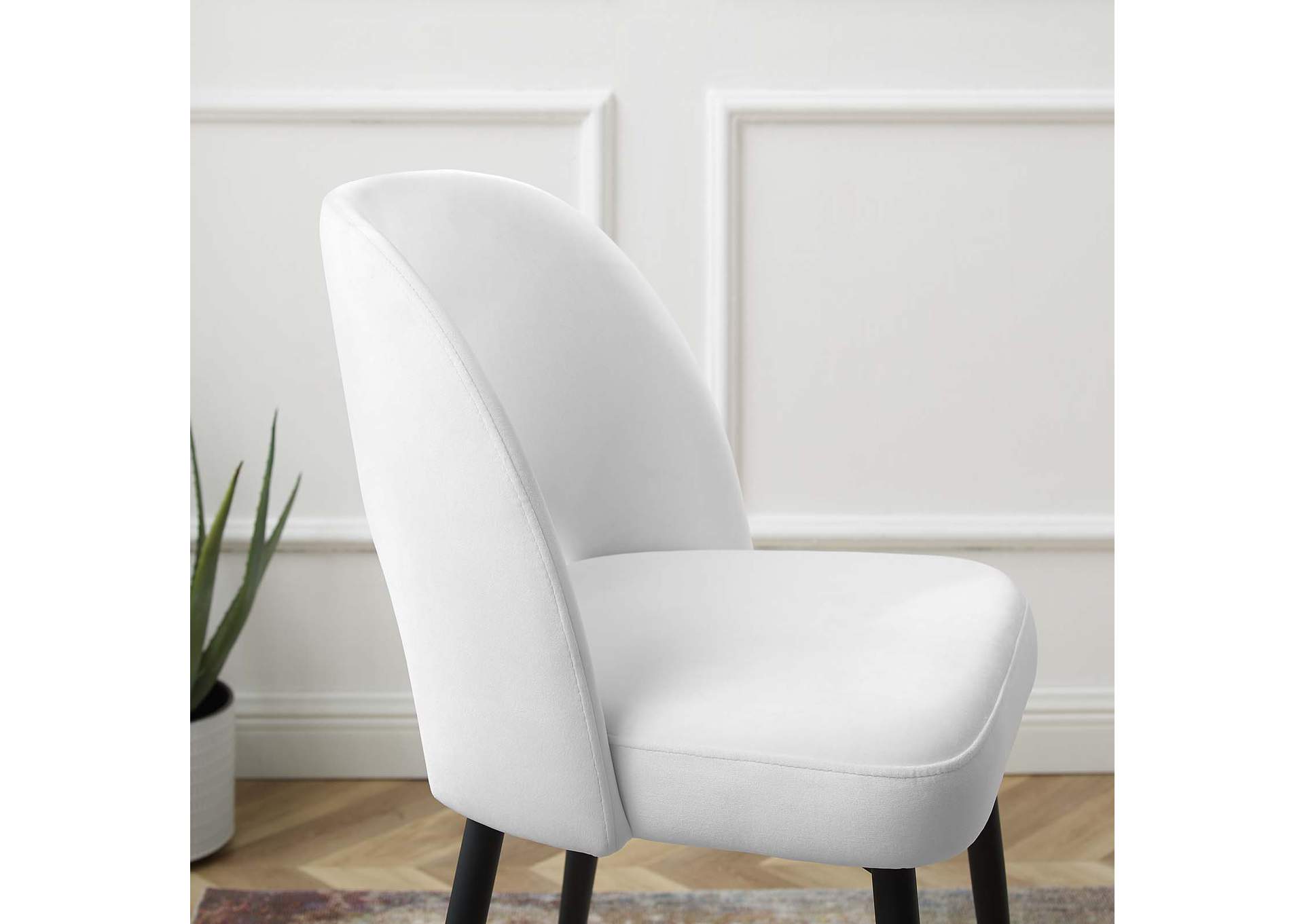 White Rouse Performance Velvet Counter Stool,Modway
