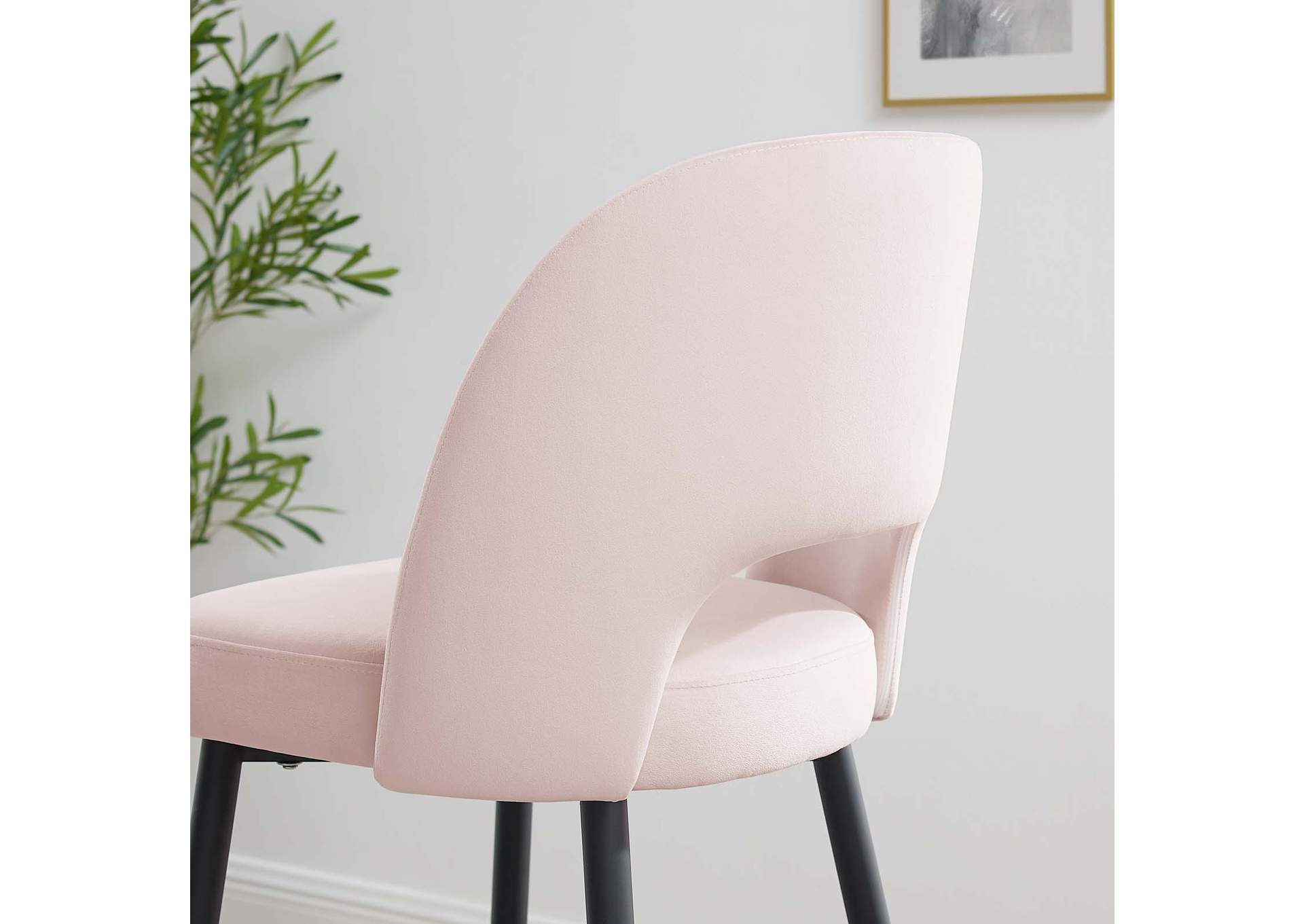 Pink Rouse Performance Velvet Bar Stool,Modway