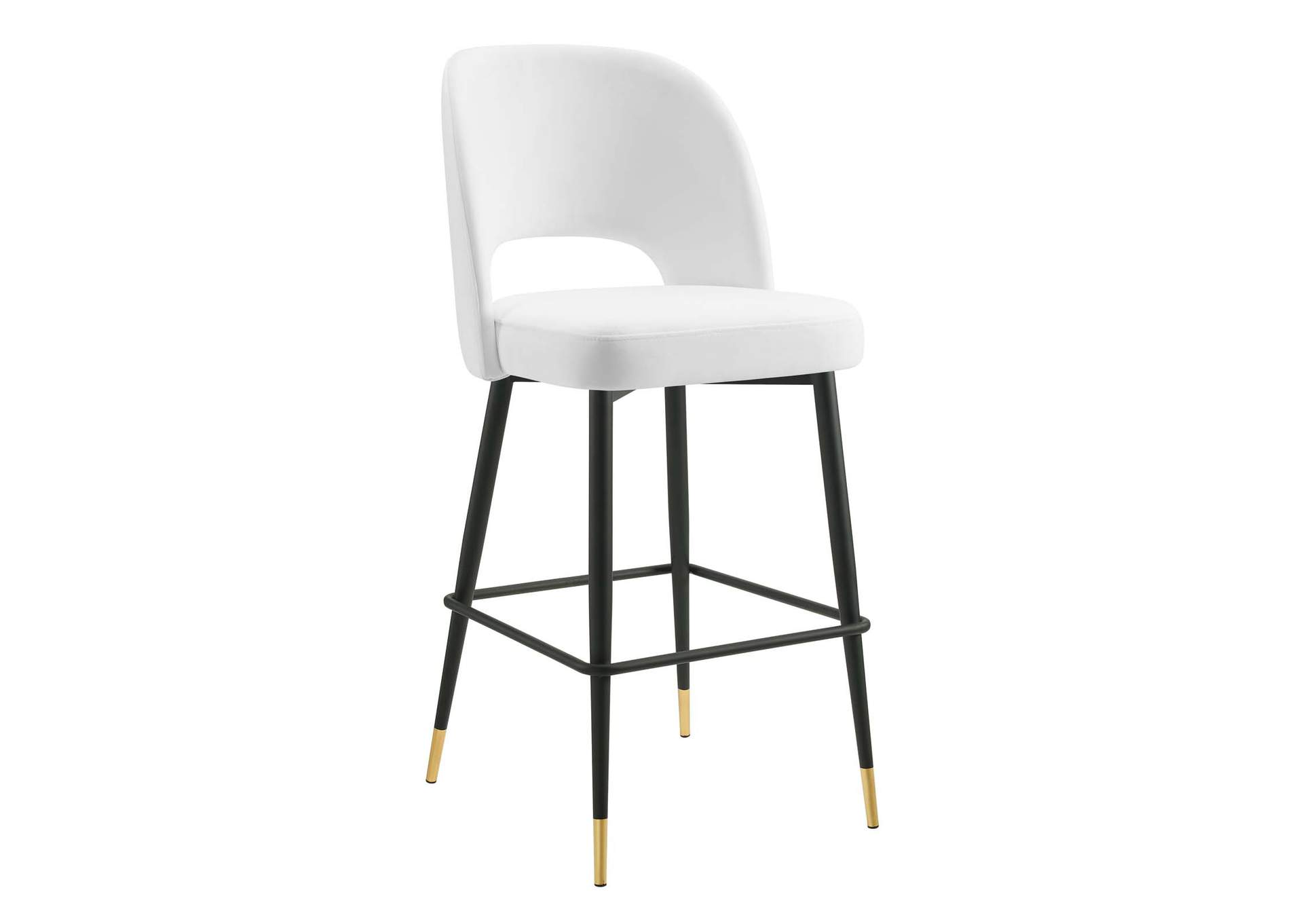 White Rouse Performance Velvet Bar Stool,Modway