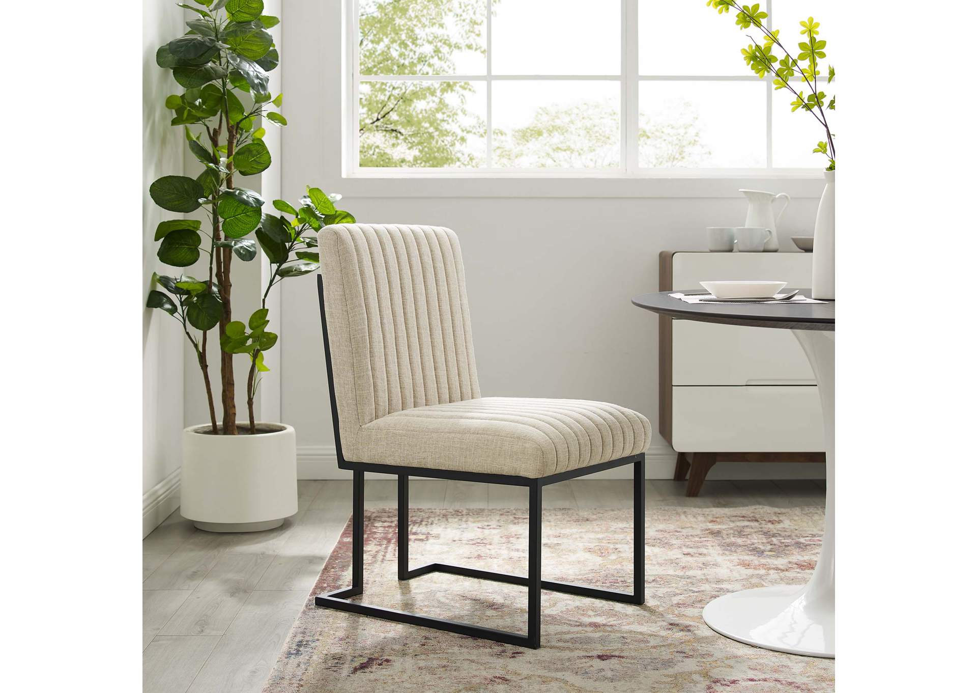 Indulge Channel Tufted Fabric Dining Chair,Modway