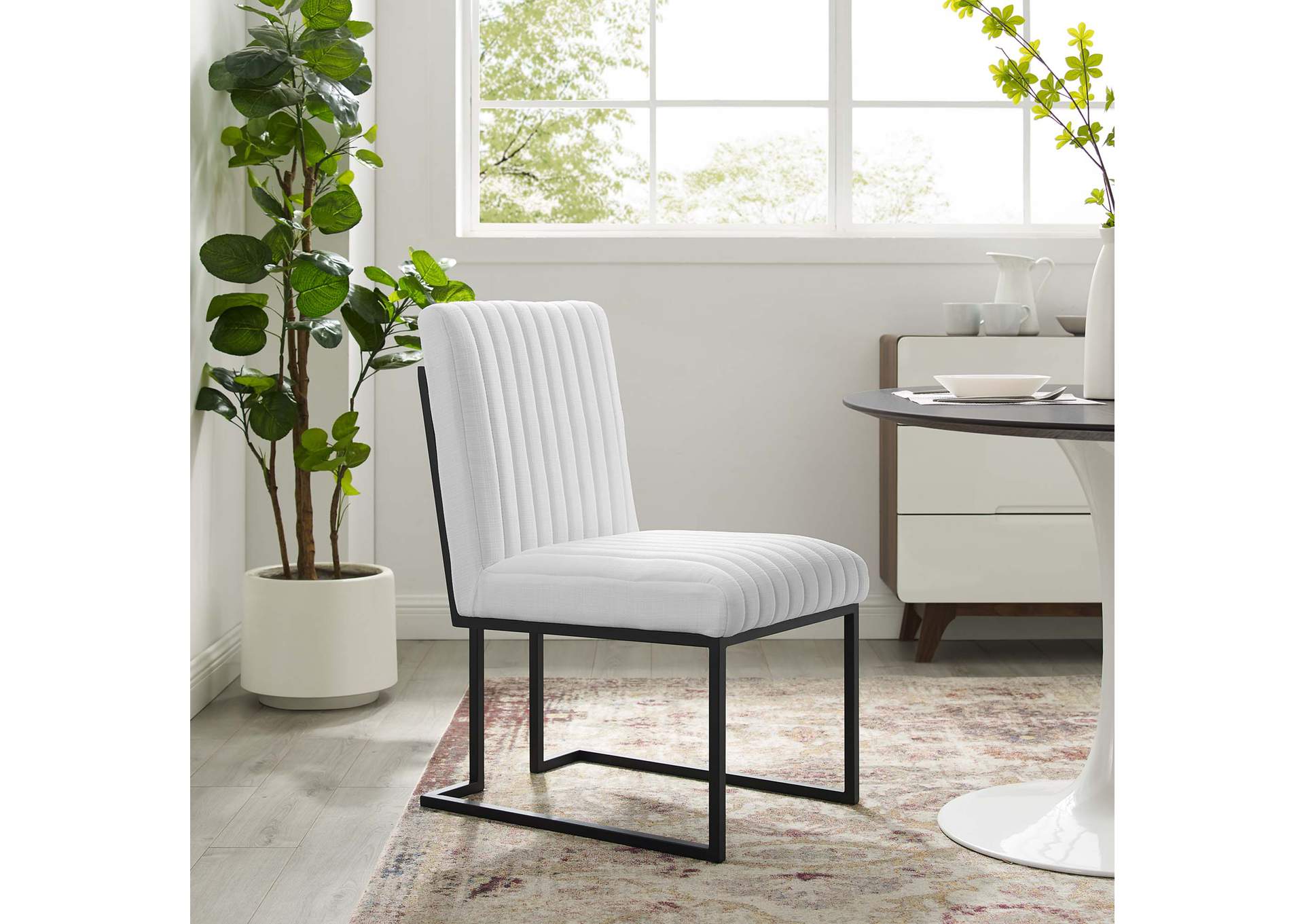 Indulge Channel Tufted Fabric Dining Chair,Modway
