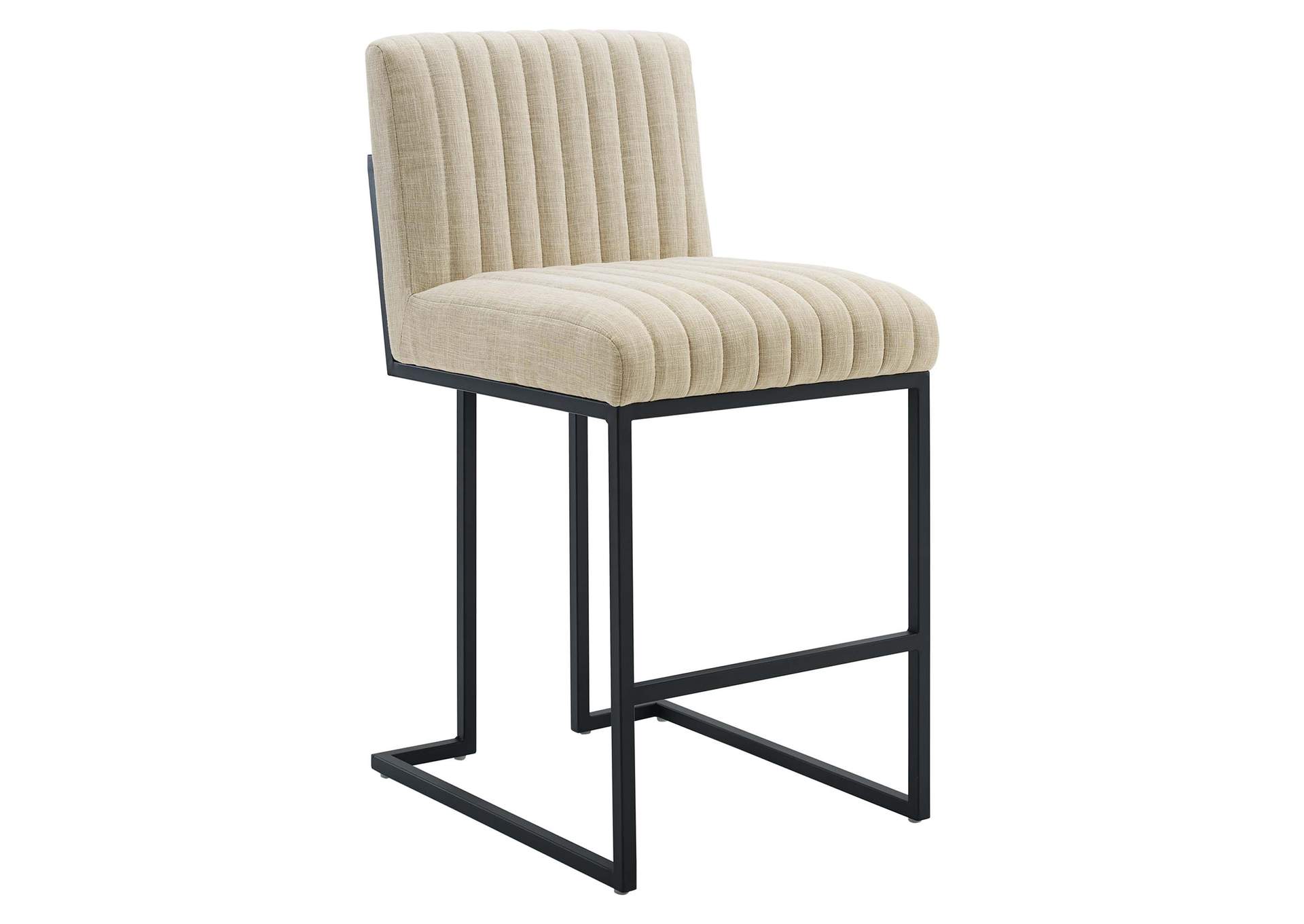 Indulge Channel Tufted Fabric Counter Stool,Modway