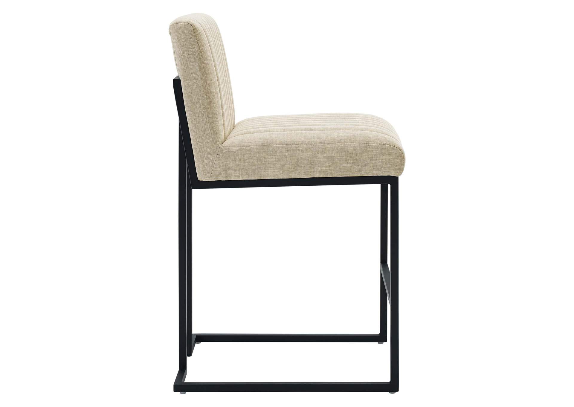 Indulge Channel Tufted Fabric Counter Stool,Modway