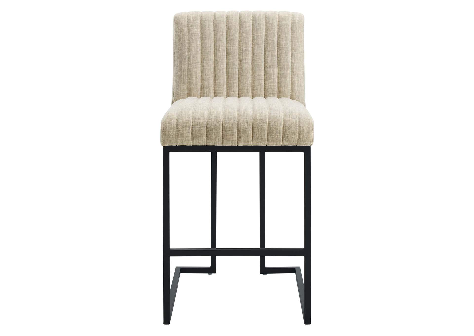 Indulge Channel Tufted Fabric Counter Stool,Modway