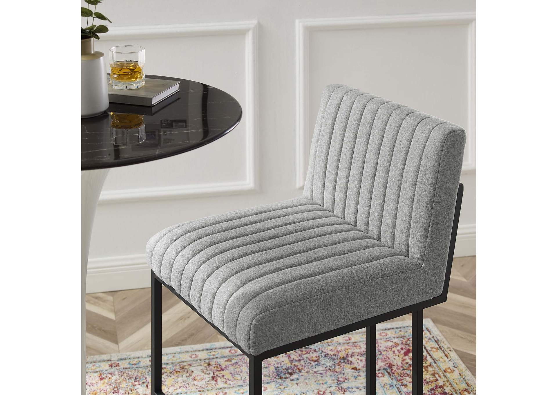 Indulge Channel Tufted Fabric Counter Stool,Modway