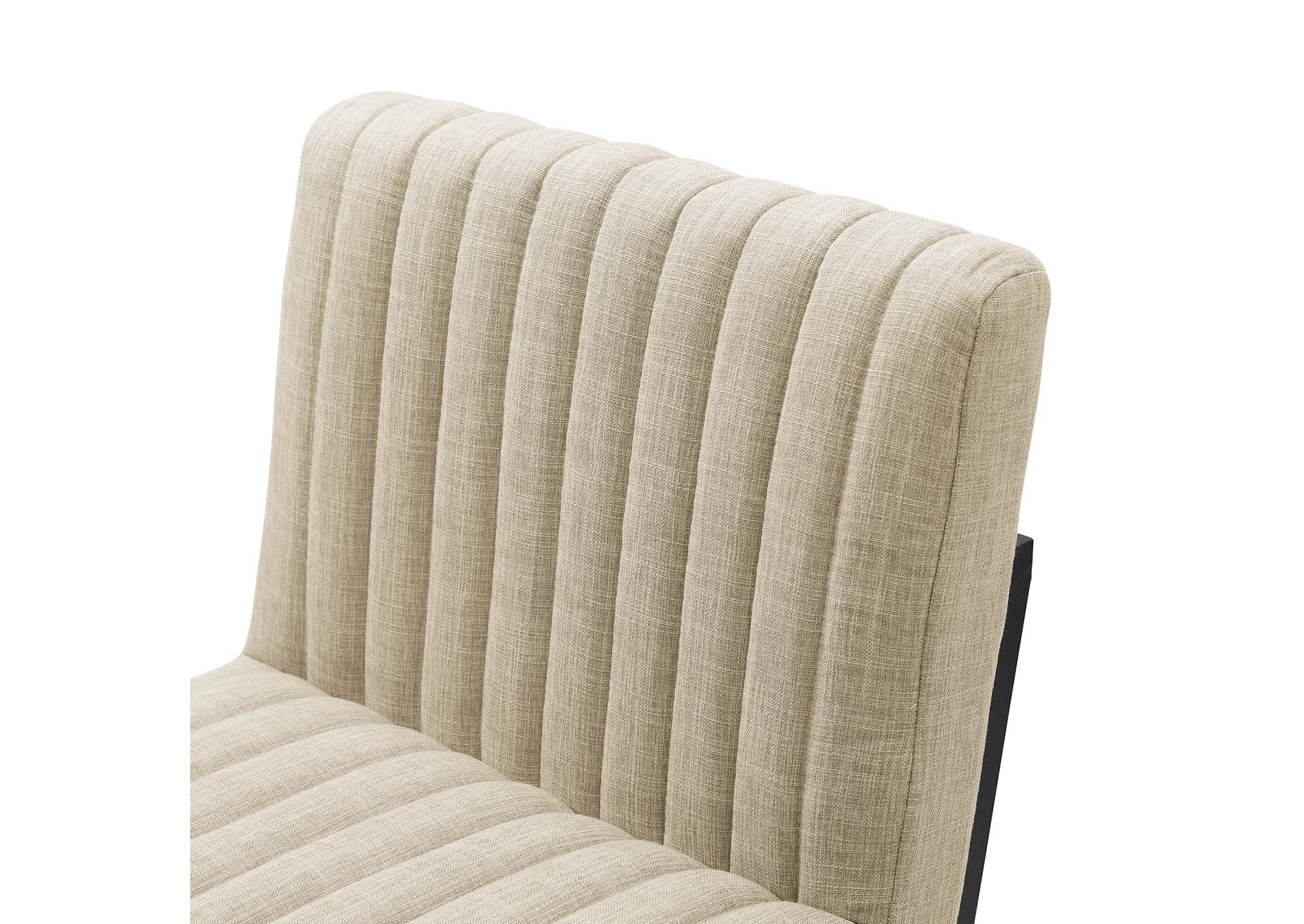 Indulge Channel Tufted Fabric Bar Stool,Modway