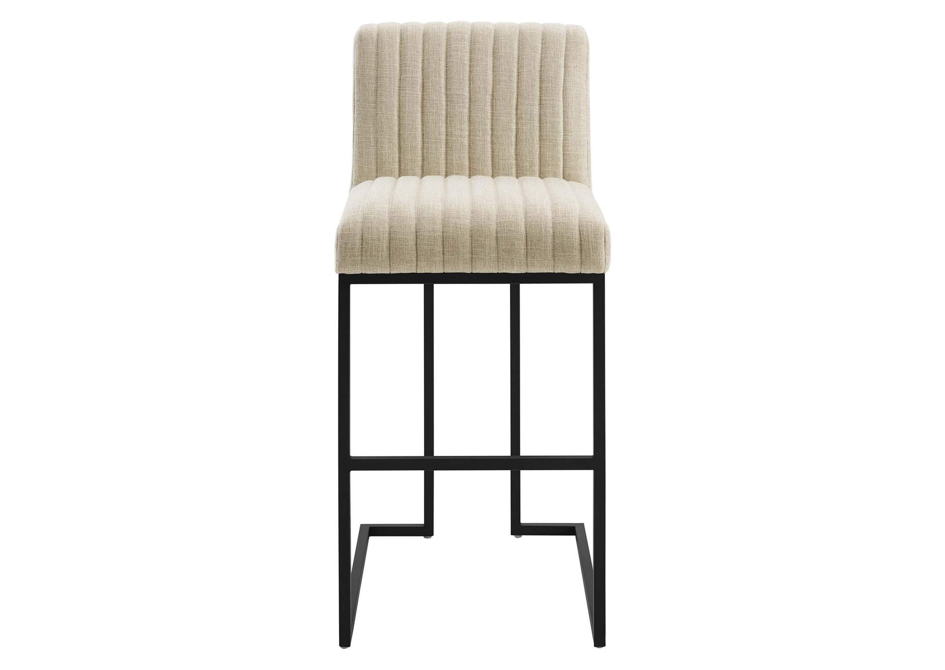 Indulge Channel Tufted Fabric Bar Stool,Modway