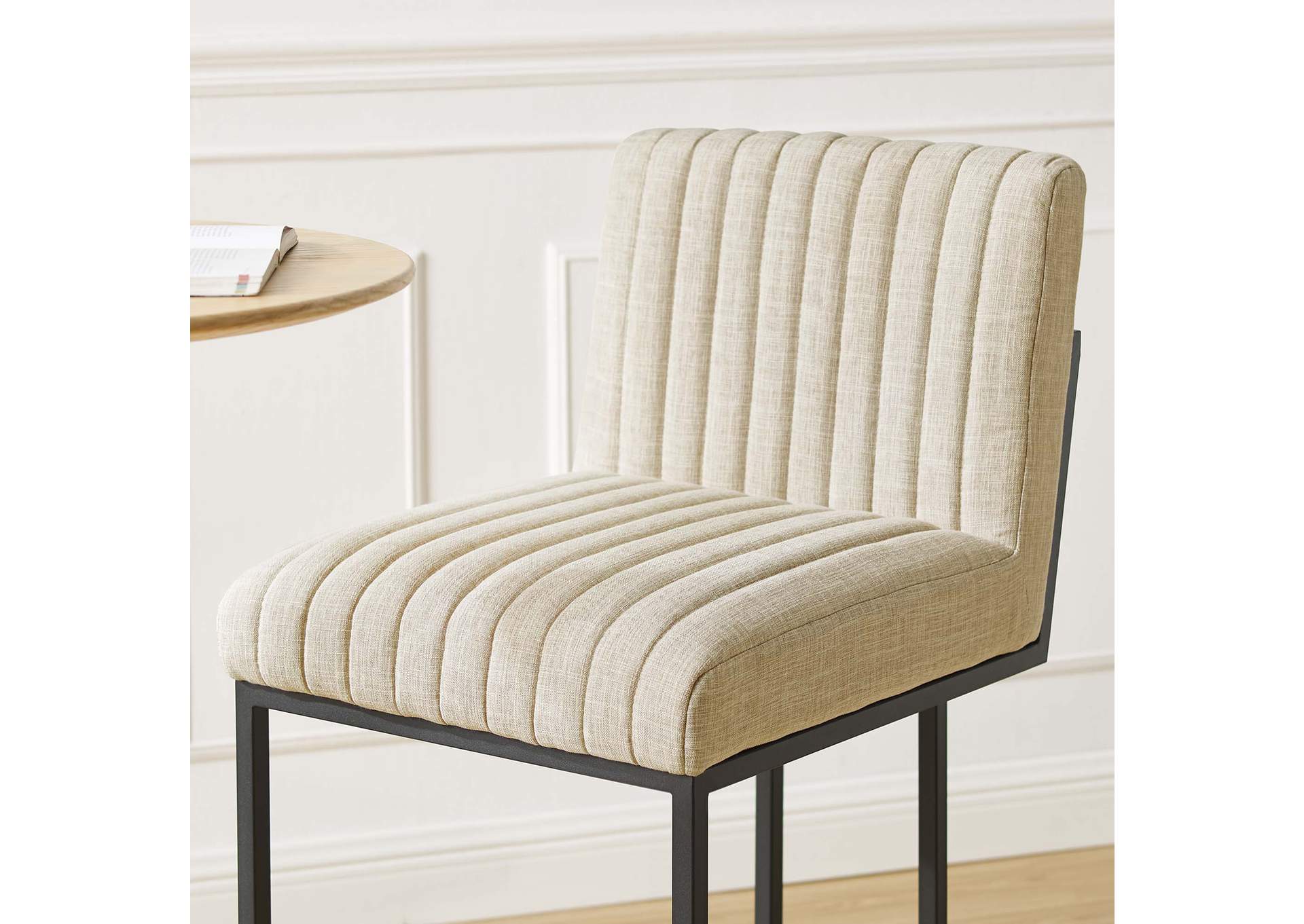 Indulge Channel Tufted Fabric Bar Stool,Modway