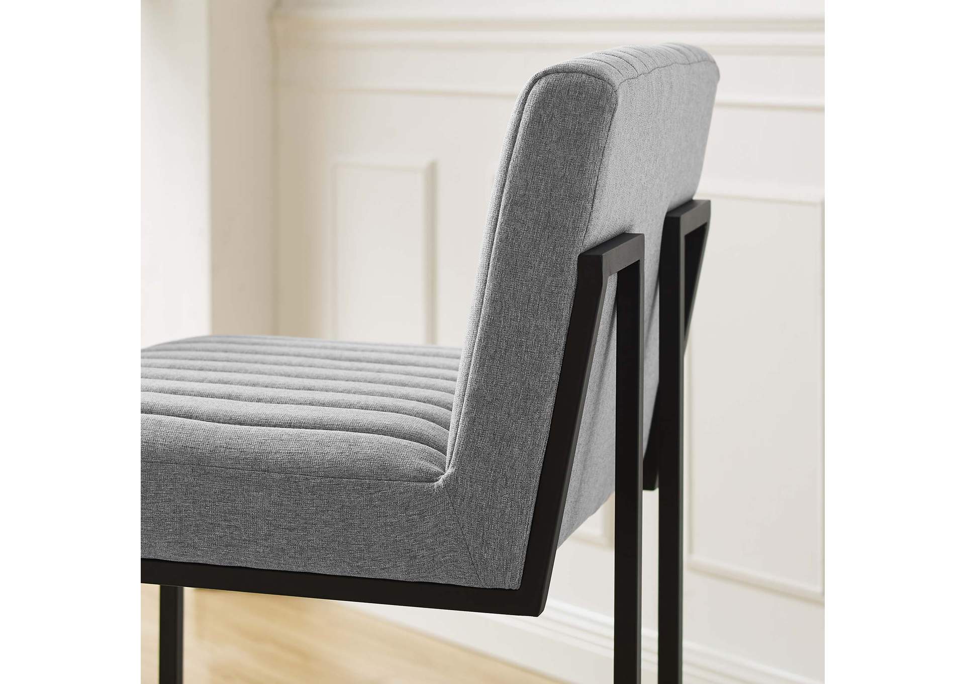 Indulge Channel Tufted Fabric Bar Stool,Modway