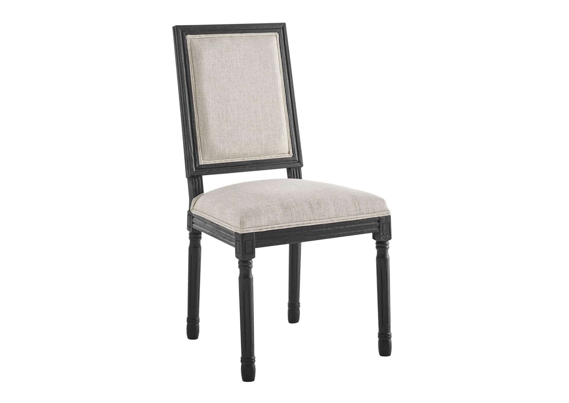 Court French Vintage Upholstered Fabric Dining Side Chair,Modway