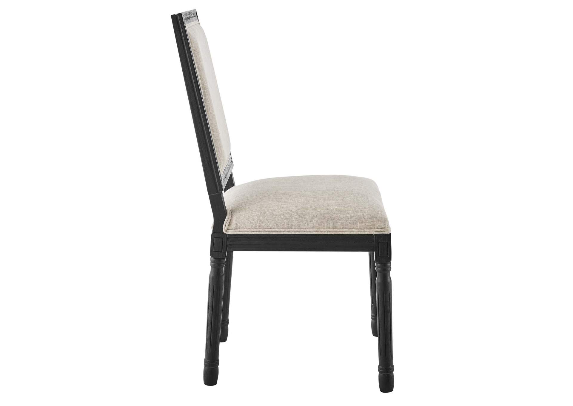 Court French Vintage Upholstered Fabric Dining Side Chair,Modway
