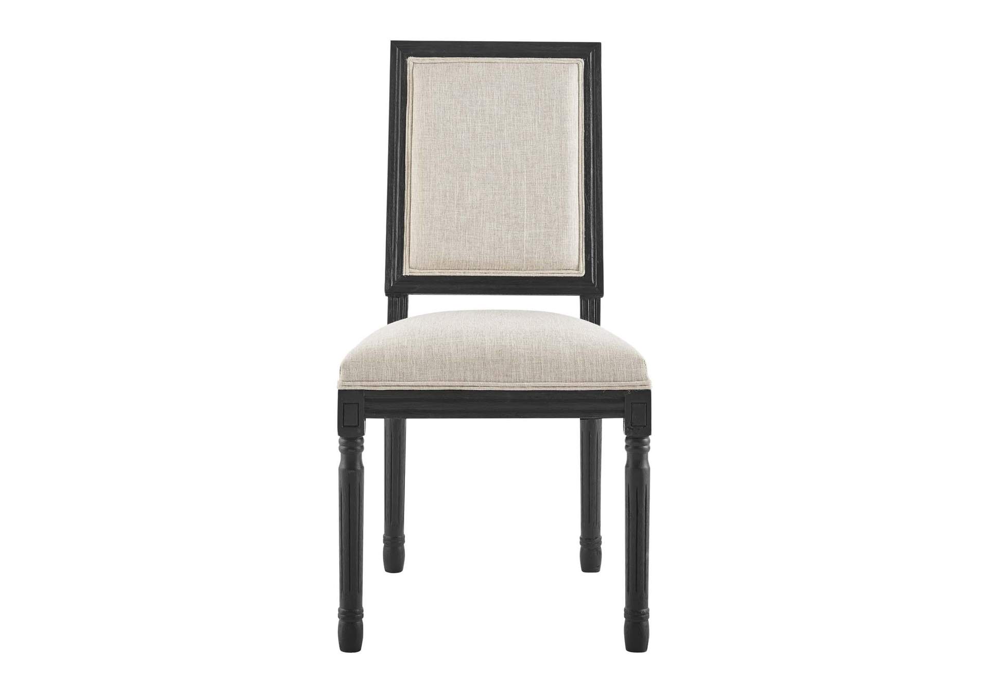 Court French Vintage Upholstered Fabric Dining Side Chair,Modway