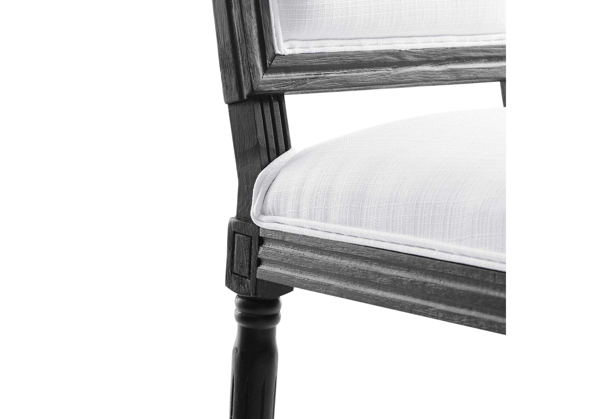 Court French Vintage Upholstered Fabric Dining Side Chair,Modway