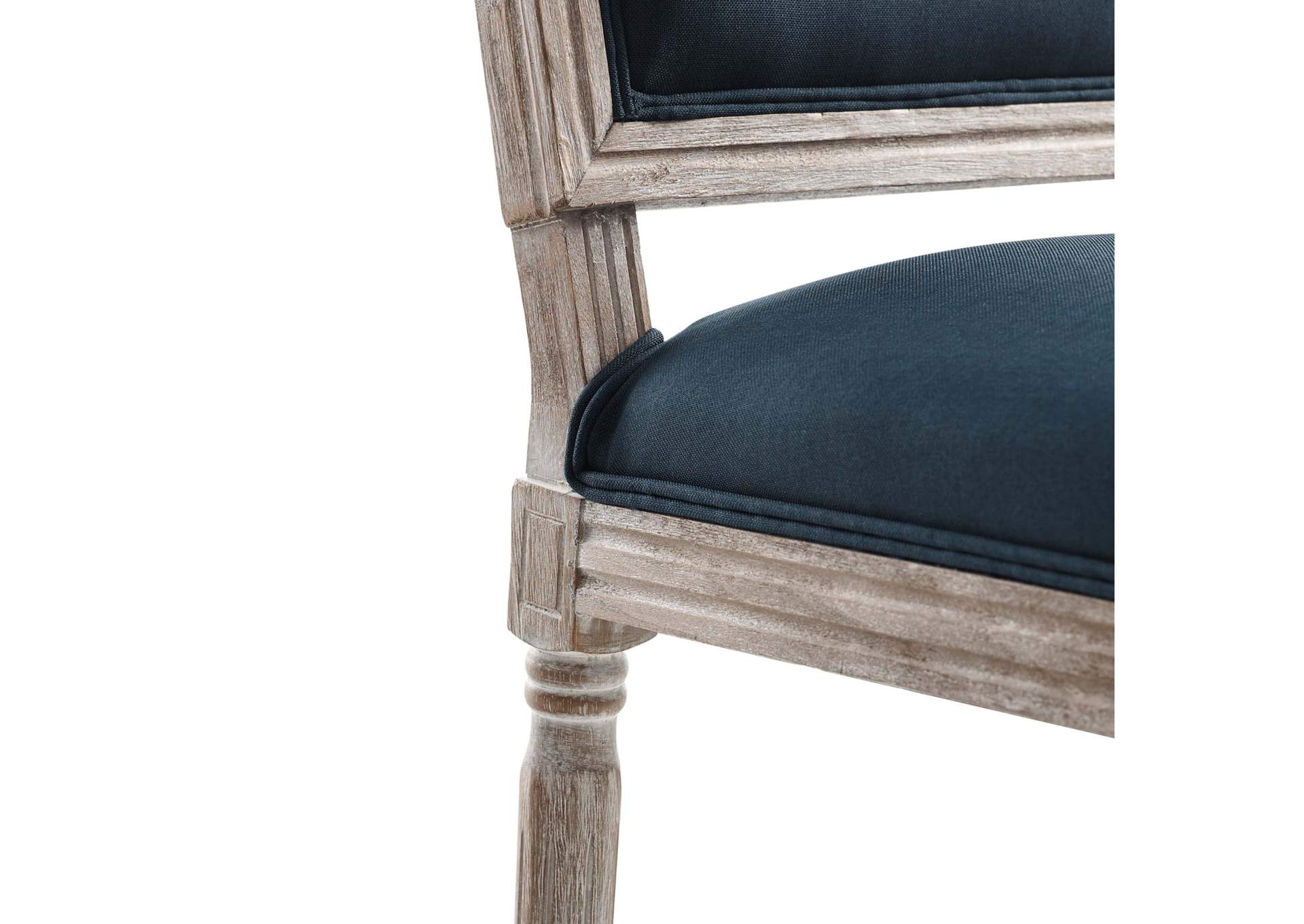 Court French Vintage Upholstered Fabric Dining Side Chair,Modway